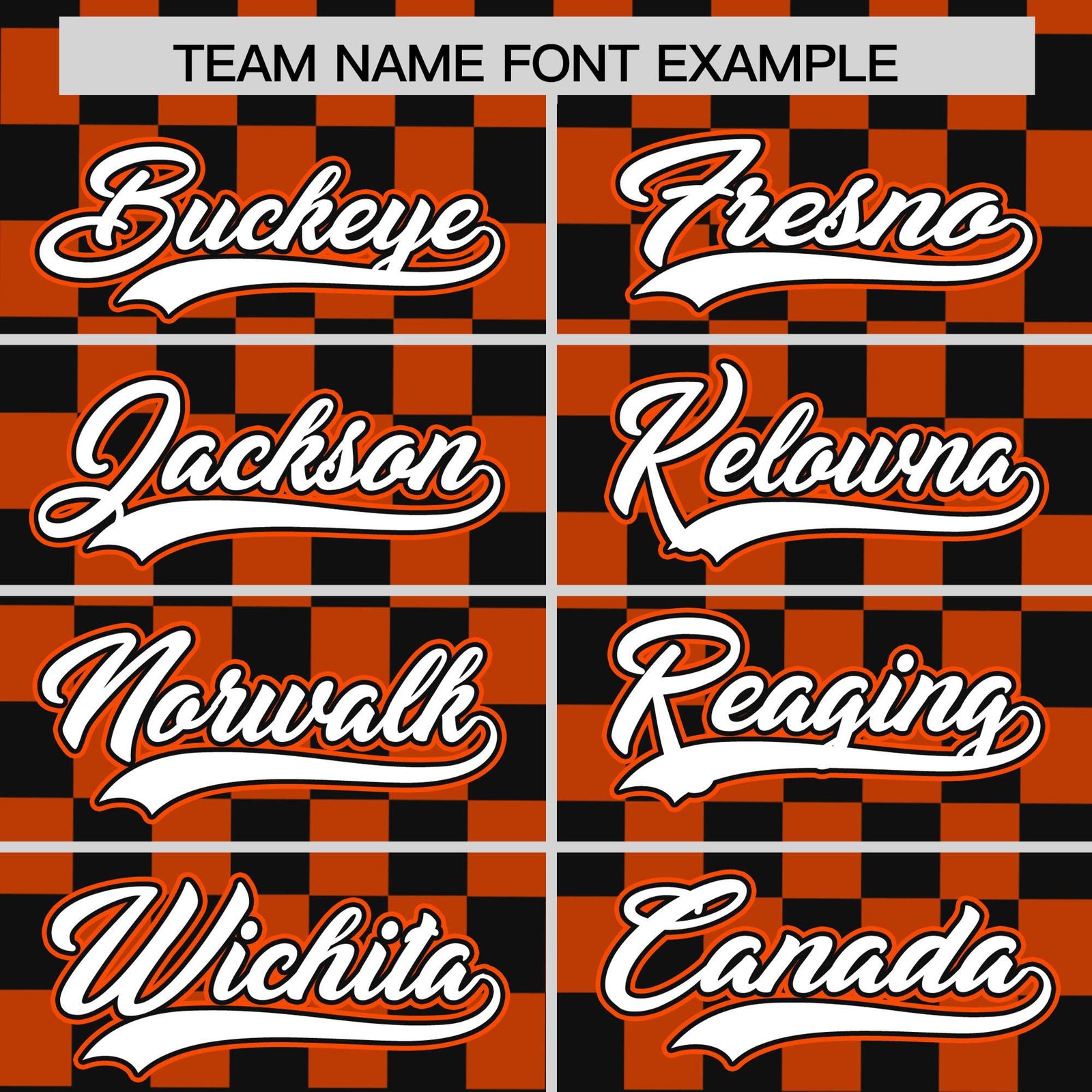 Custom Black Orange Personalized Plaid Fashion Design Authentic Baseball Jersey