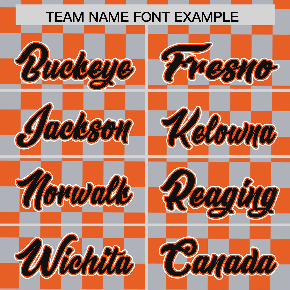 Custom Gray Orange Personalized Plaid Fashion Design Authentic Baseball Jersey