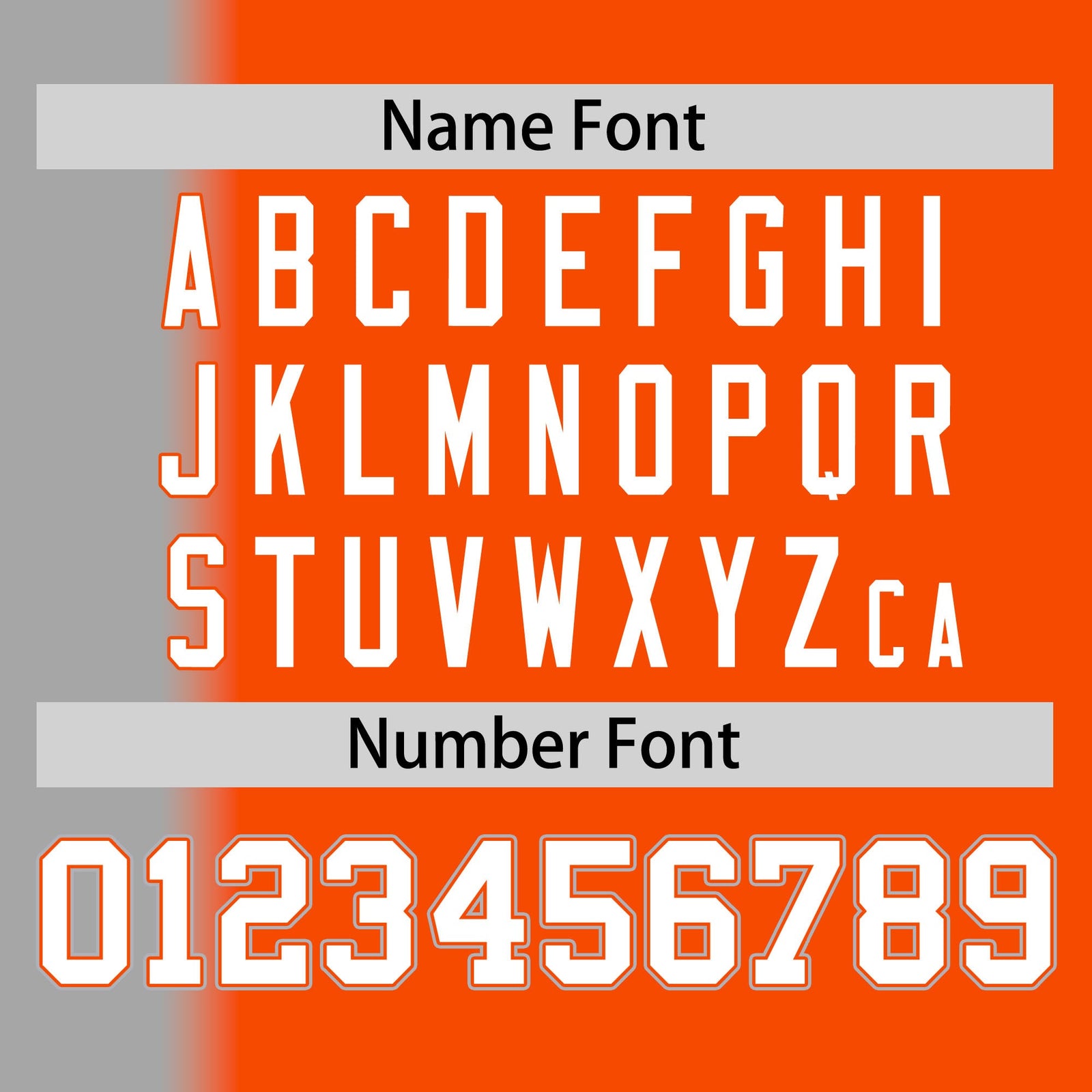 Custom Orange Gray Pinstripe Personalized Gradient Authentic Baseball Jersey