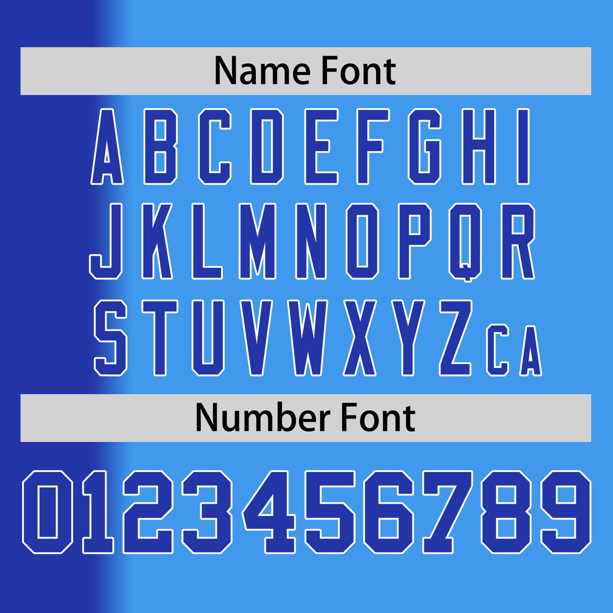 Custom Powder Blue Royal Pinstripe Personalized Gradient Authentic Baseball Jersey