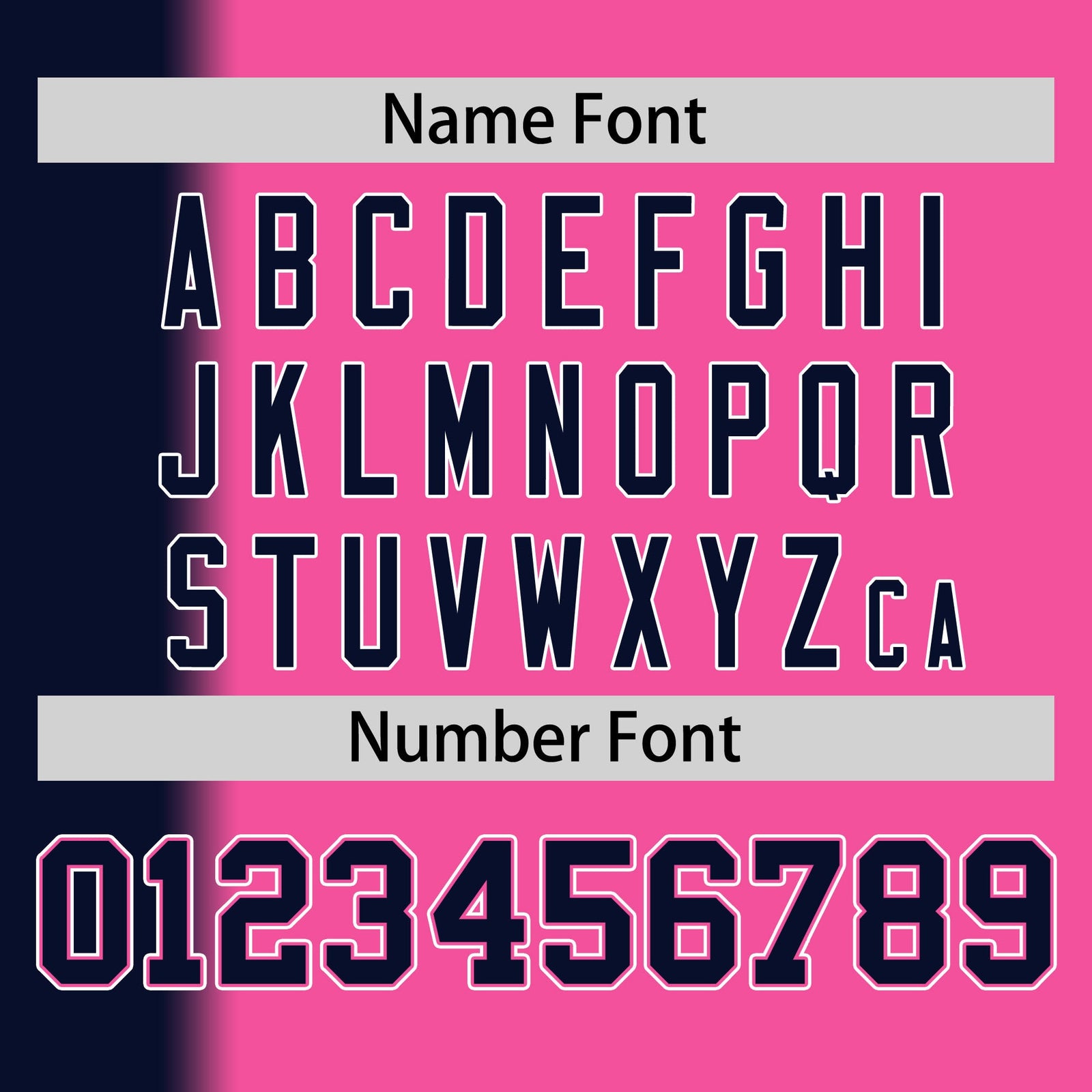 Custom Pink Navy Pinstripe Personalized Gradient Authentic Baseball Jersey