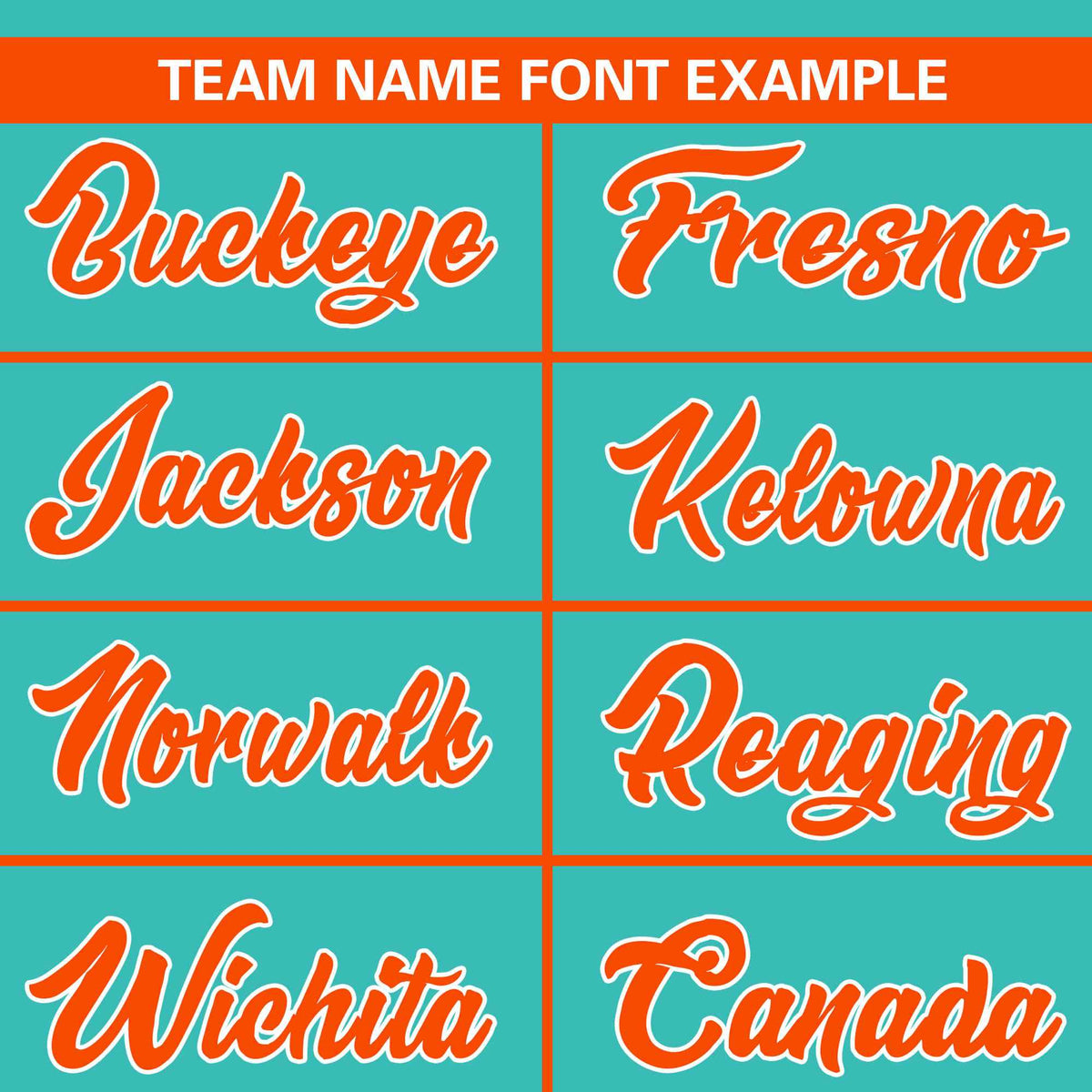 Custom Aqua Orange Classic Style Personalized Full Button Authentic Baseball Jersey