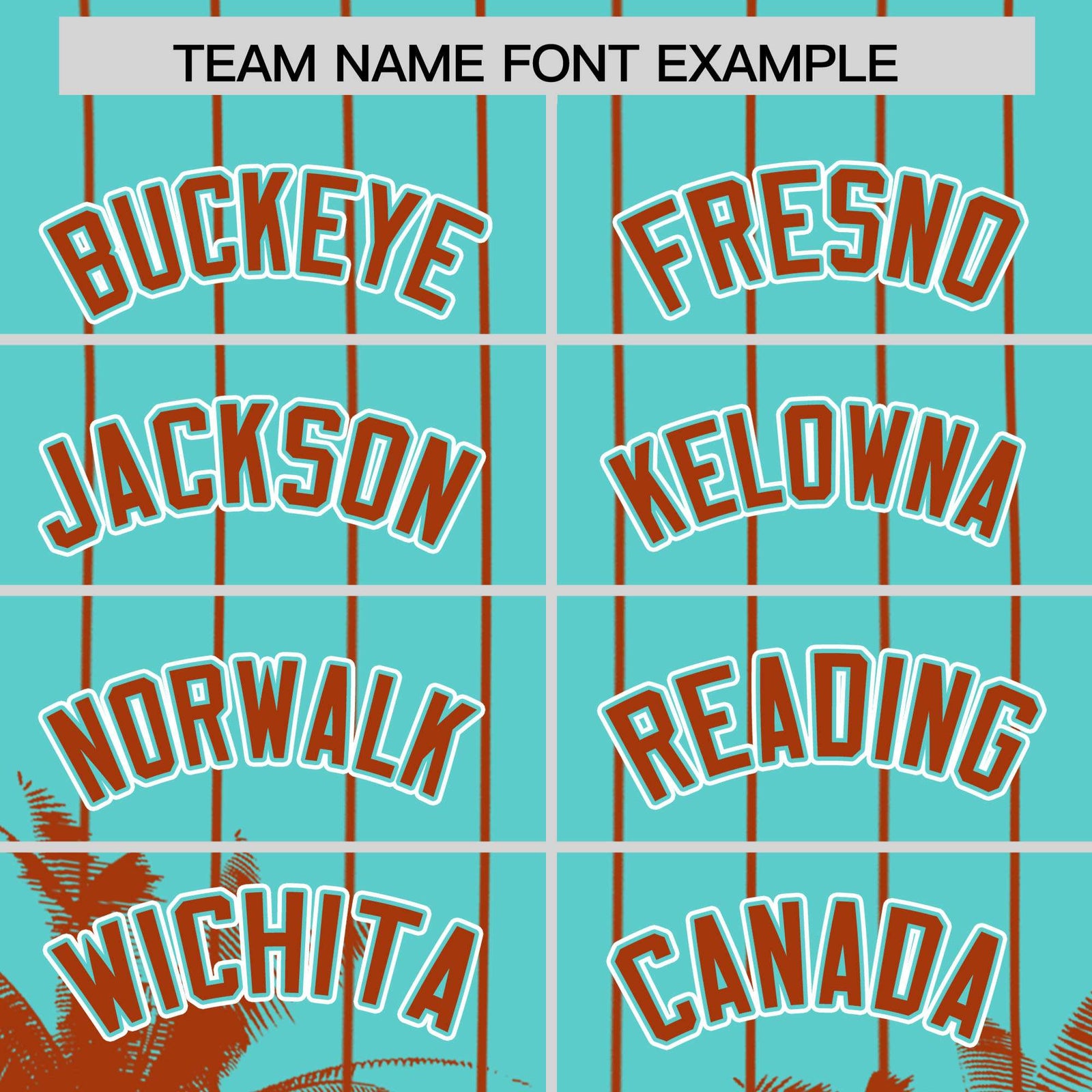 Custom Bright Green Texas Orange Pinstripe Coconut Tree Pattern Authentic Baseball Jersey