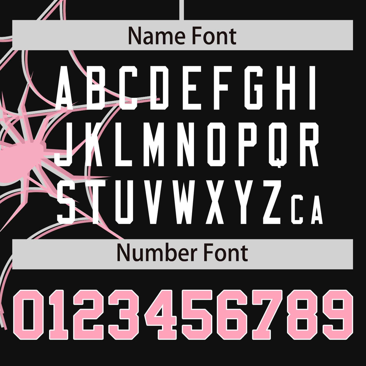 Custom Black-Light Pink Spider Web Pattern Raglan Sleeves Authentic Baseball Jersey