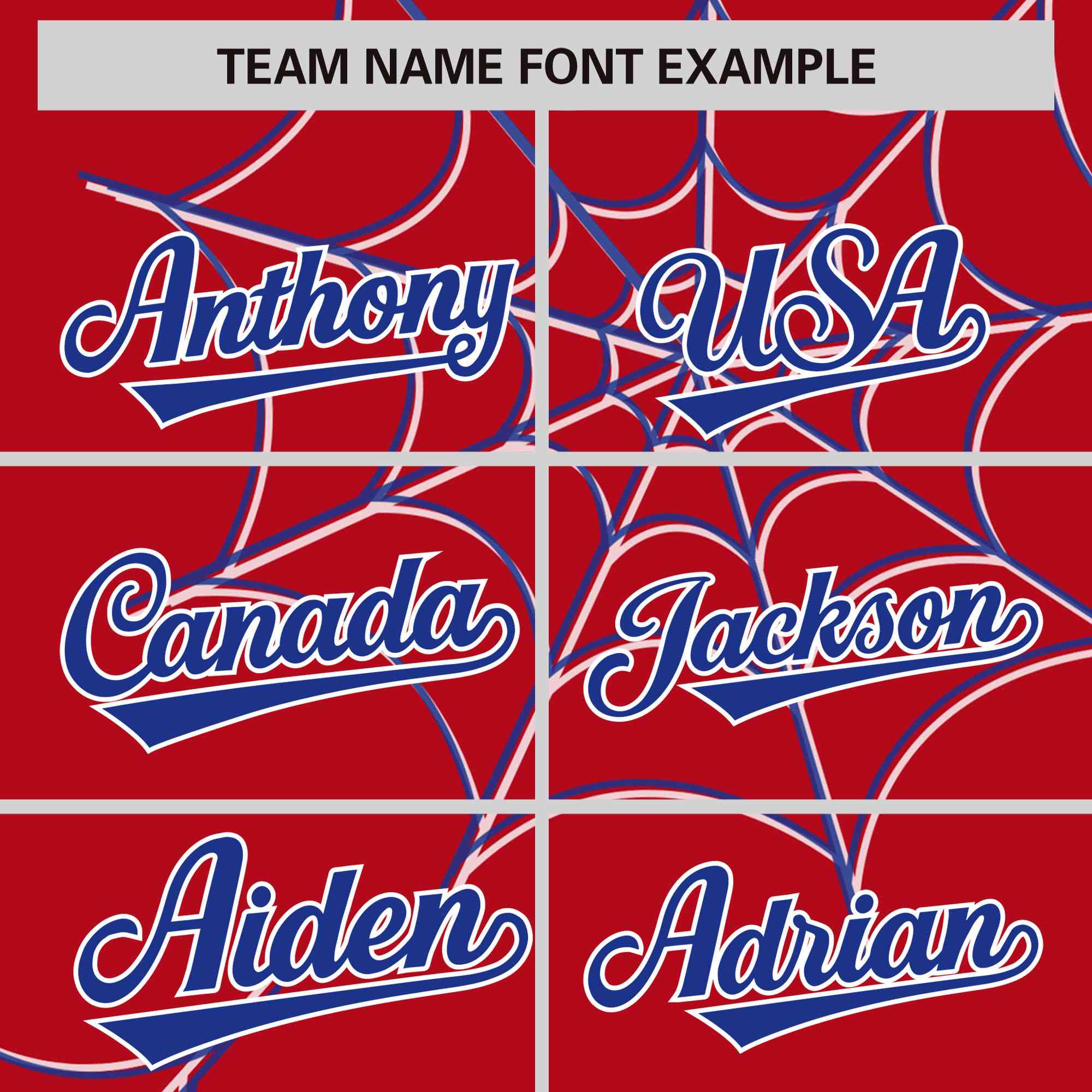 Custom Red-Royal Spider Web Pattern Raglan Sleeves Authentic Baseball Jersey