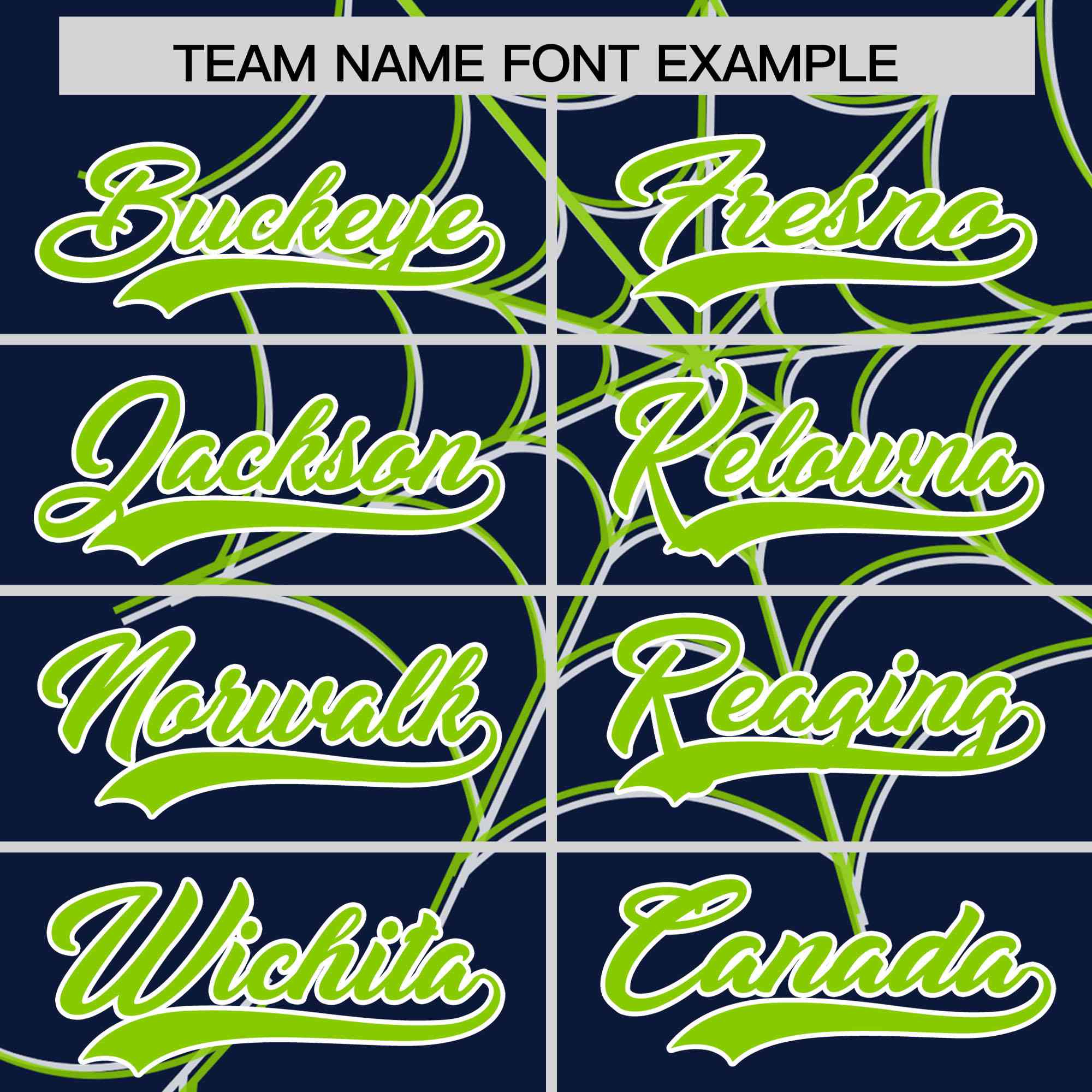 Custom Navy-Neon Green Spider Web Pattern Raglan Sleeves Authentic Baseball Jersey