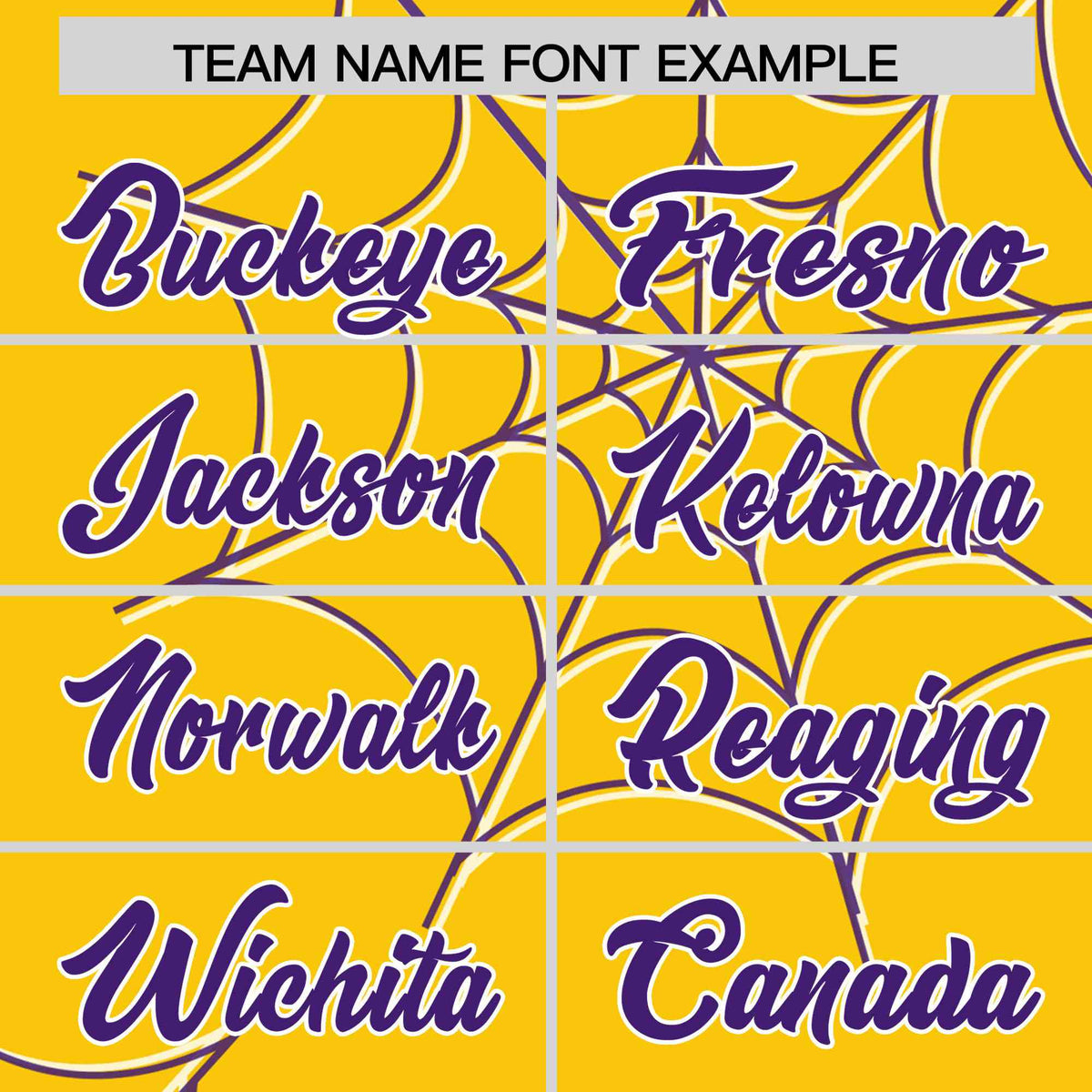 Custom Gold-Purple Spider Web Pattern Raglan Sleeves Authentic Baseball Jersey