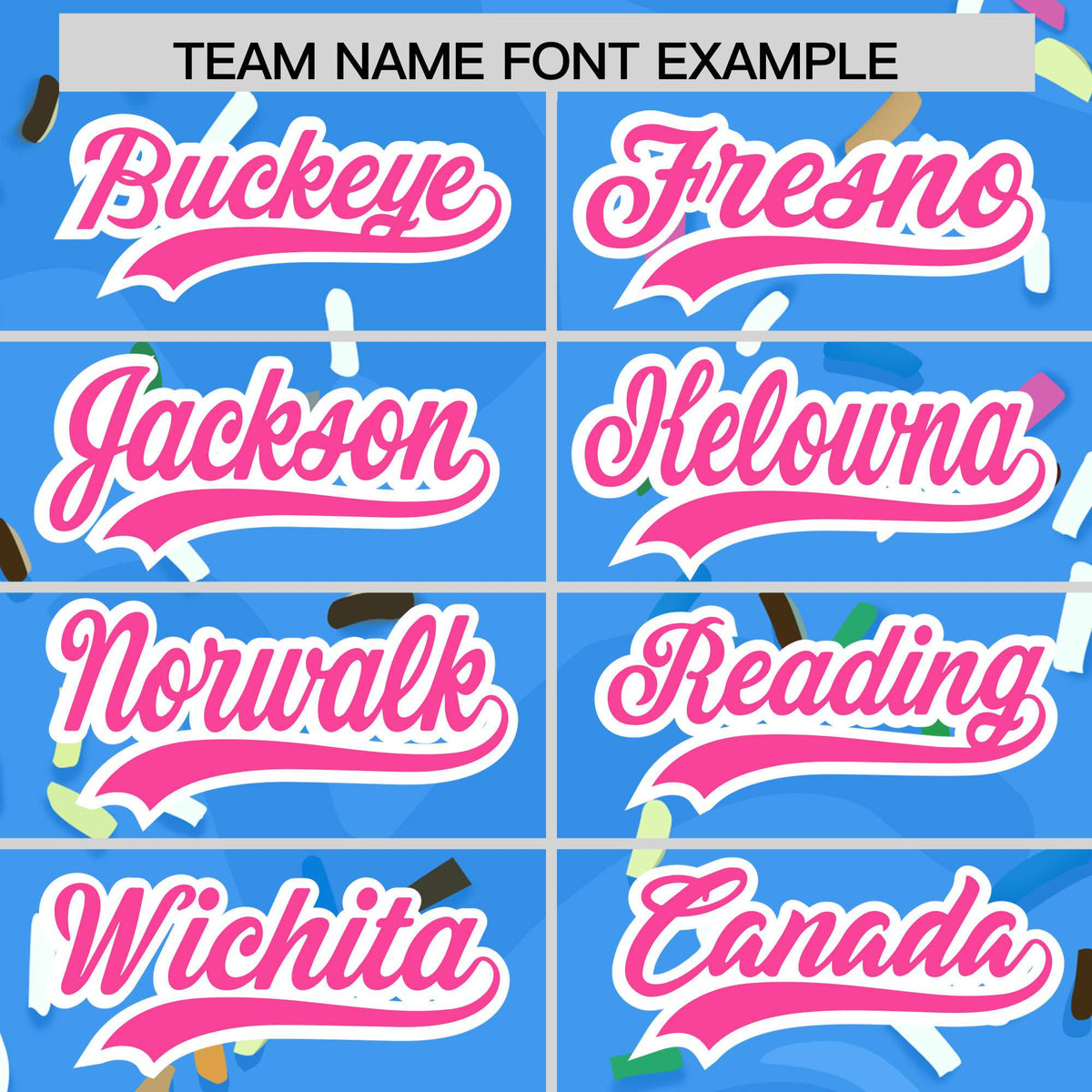 Custom Powder Blue Ice Cream Cone Graffiti Pattern Fashion Authentic Baseball Jersey