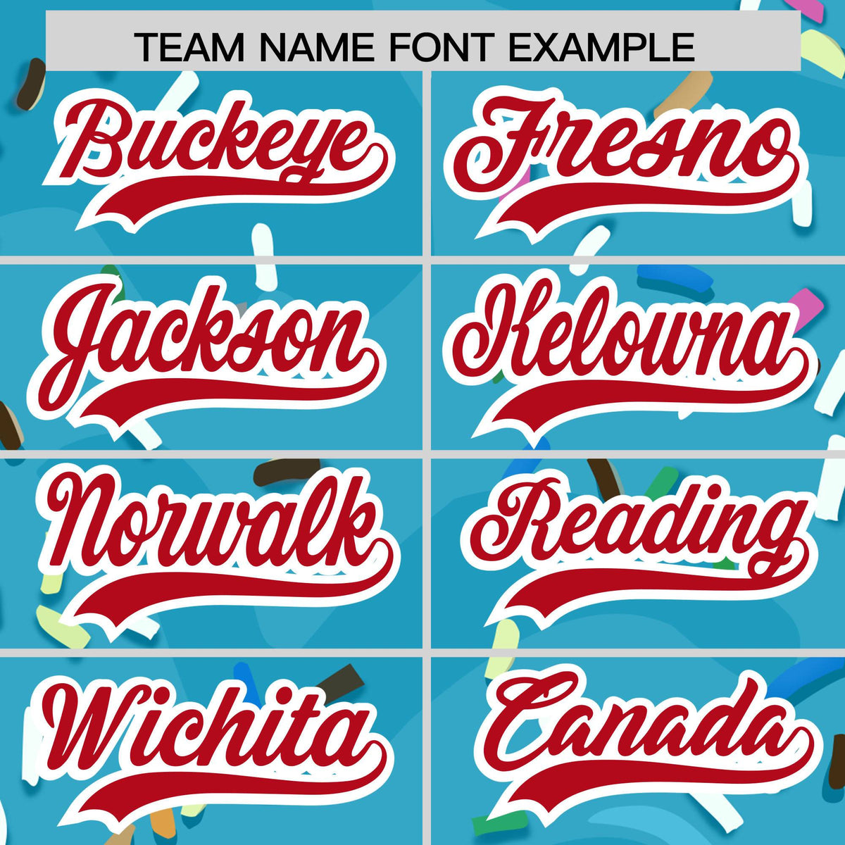 Custom Sky Blue Ice Cream Cone Graffiti Pattern Fashion Authentic Baseball Jersey