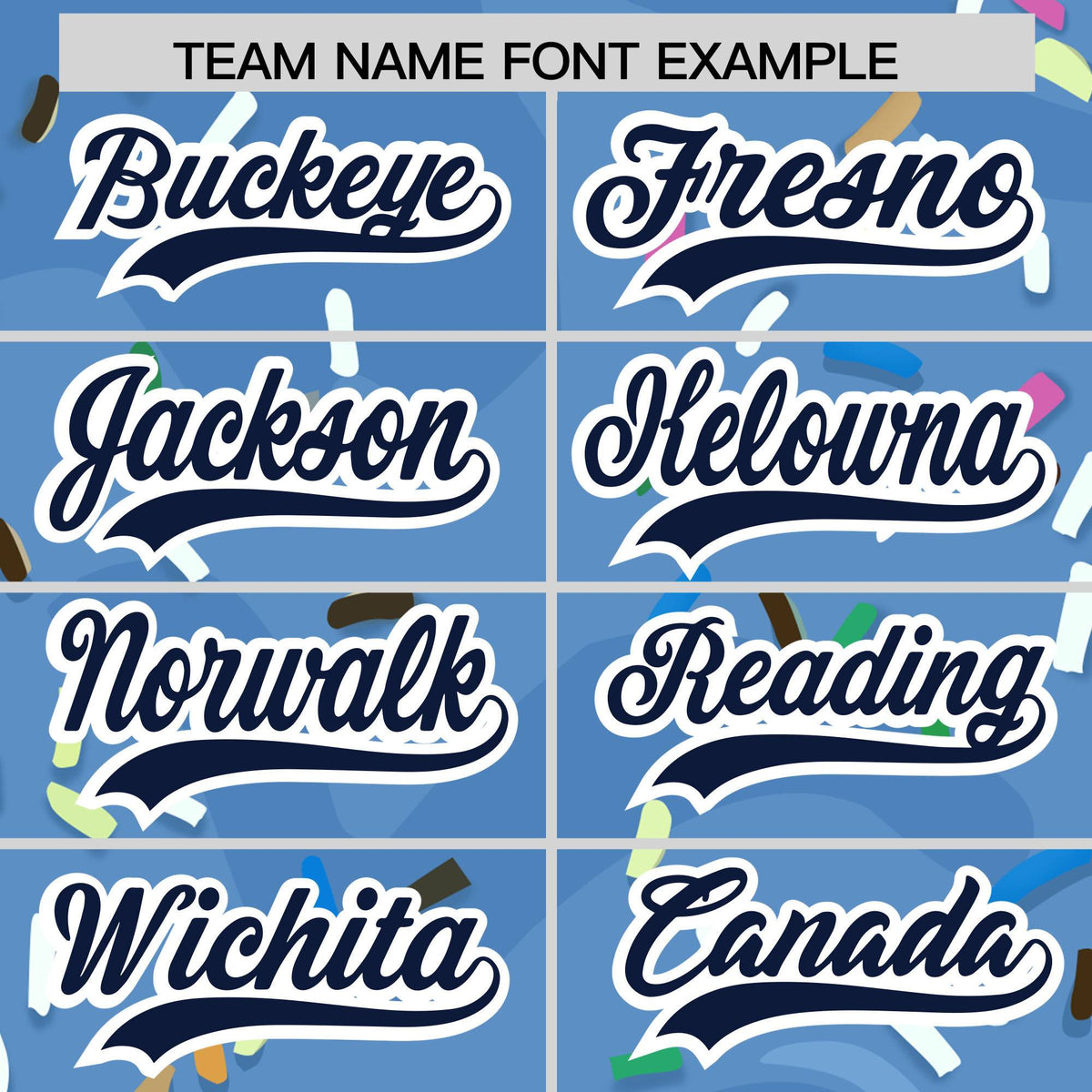 Custom Powder Blue Ice Cream Cone Graffiti Pattern Fashion Authentic Baseball Jersey