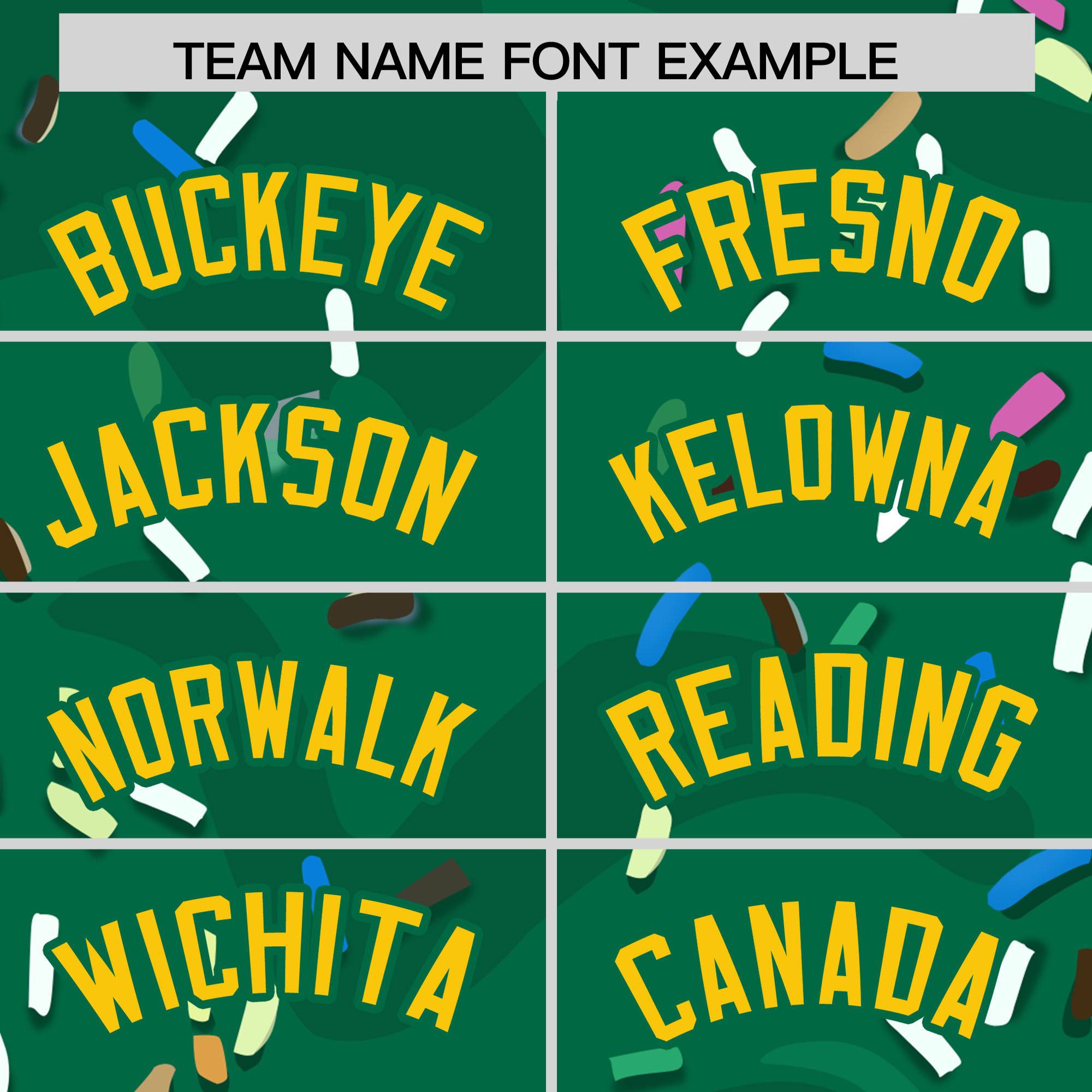 Custom Kelly Green Ice Cream Cone Graffiti Pattern Fashion Authentic Baseball Jersey