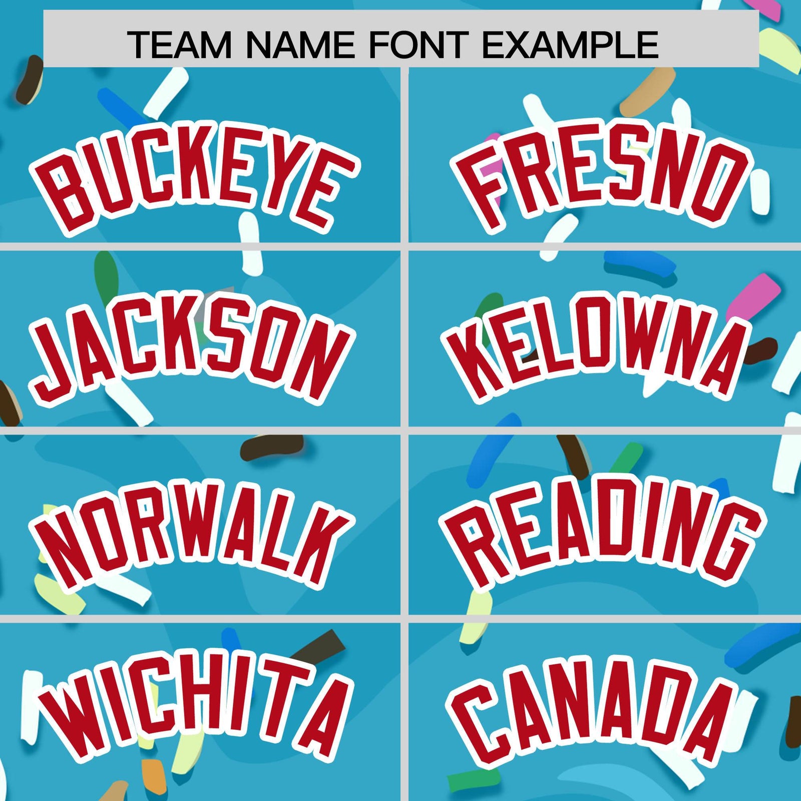 Custom Sky Blue Ice Cream Cone Graffiti Pattern Fashion Authentic Baseball Jersey