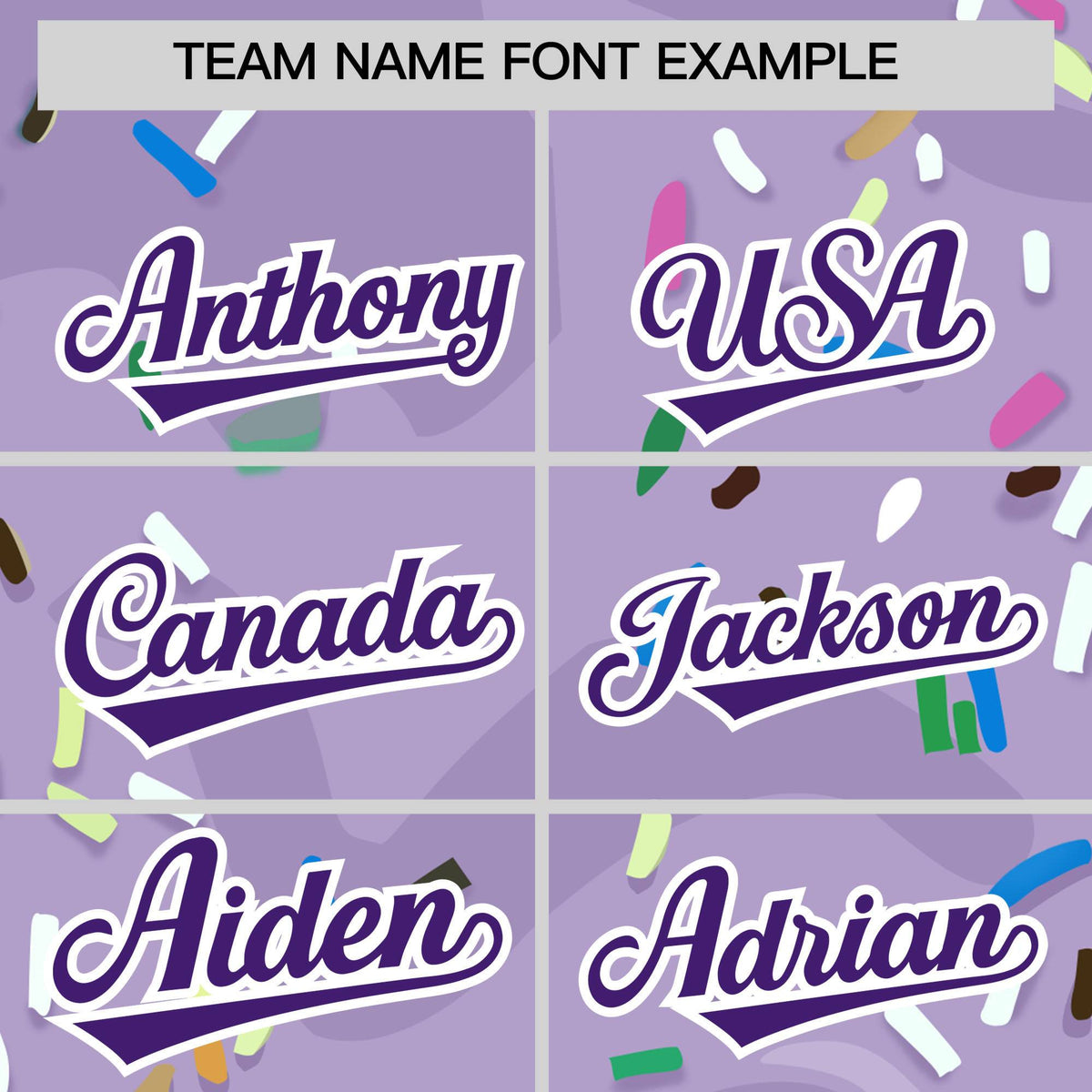 Custom Light Purple Ice Cream Cone Graffiti Pattern Fashion Authentic Baseball Jersey