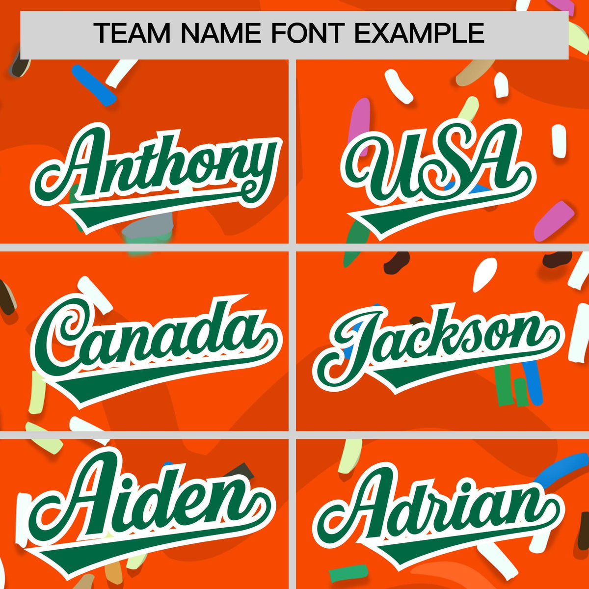 Custom Orange Ice Cream Cone Graffiti Pattern Fashion Authentic Baseball Jersey