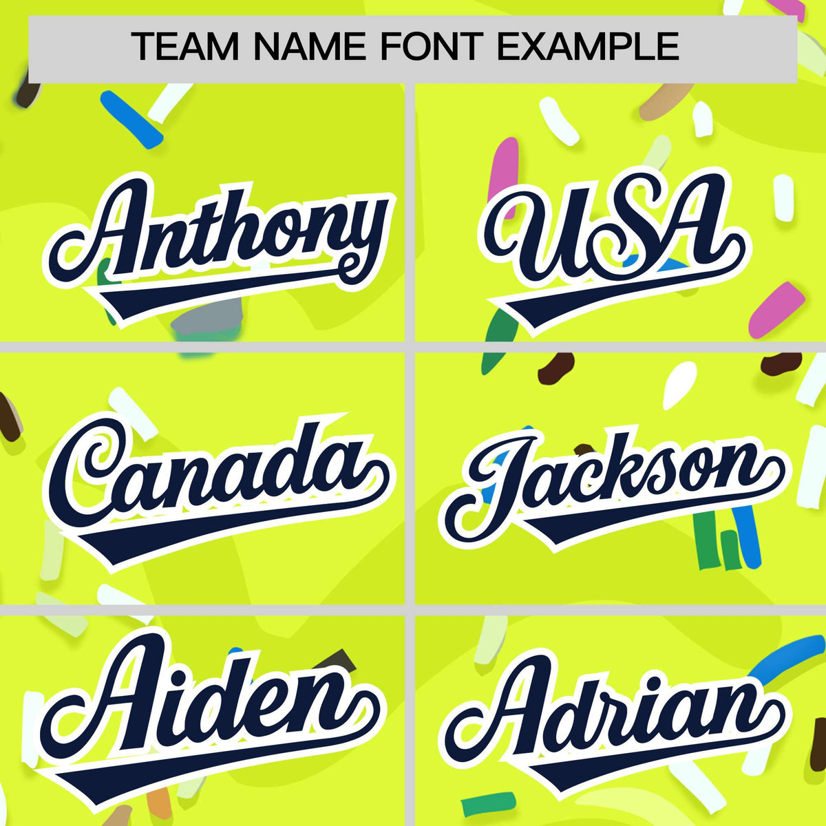 Custom Fluorescent Green Ice Cream Cone Graffiti Pattern Fashion Authentic Baseball Jersey