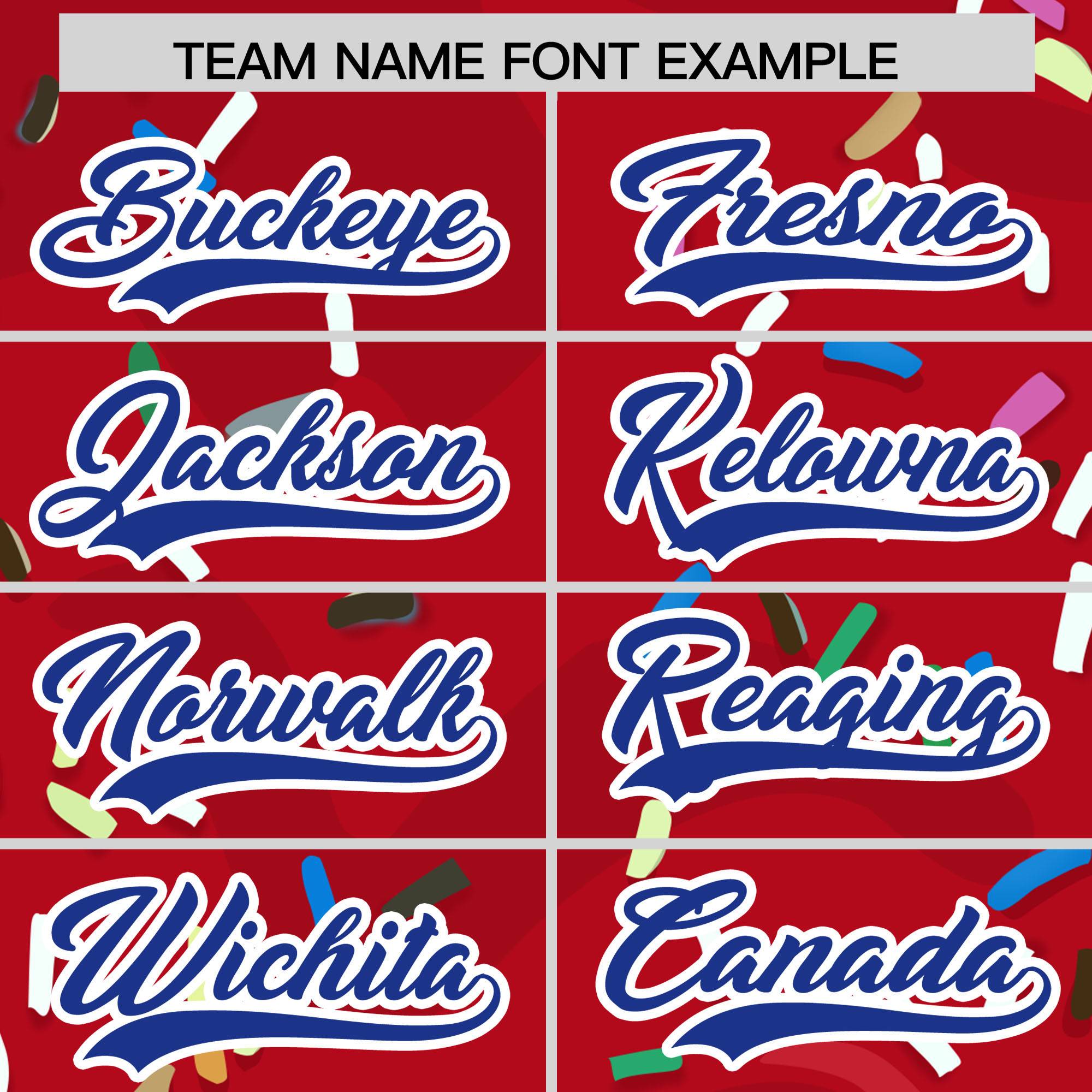 Custom Red Ice Cream Cone Graffiti Pattern Fashion Authentic Baseball Jersey