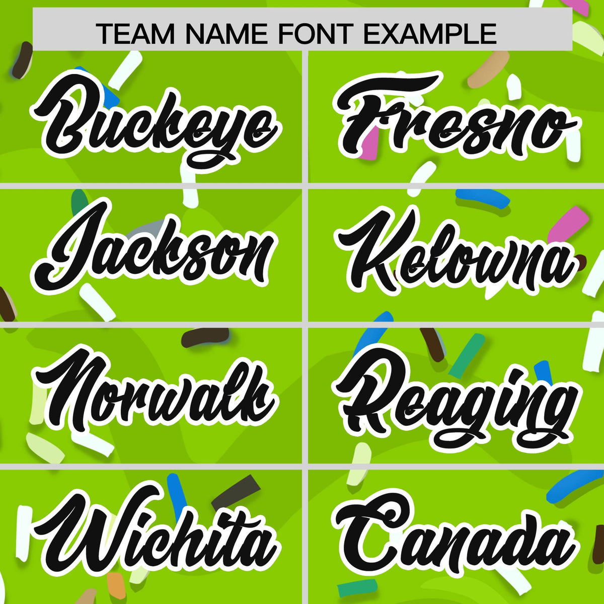 Custom Neon Green Ice Cream Cone Graffiti Pattern Fashion Authentic Baseball Jersey