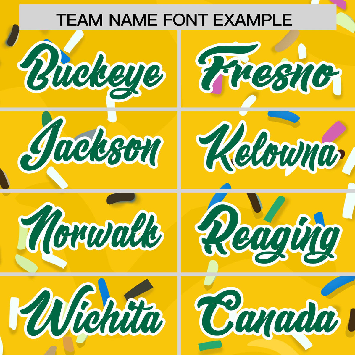 Custom Gold Ice Cream Cone Graffiti Pattern Fashion Authentic Baseball Jersey