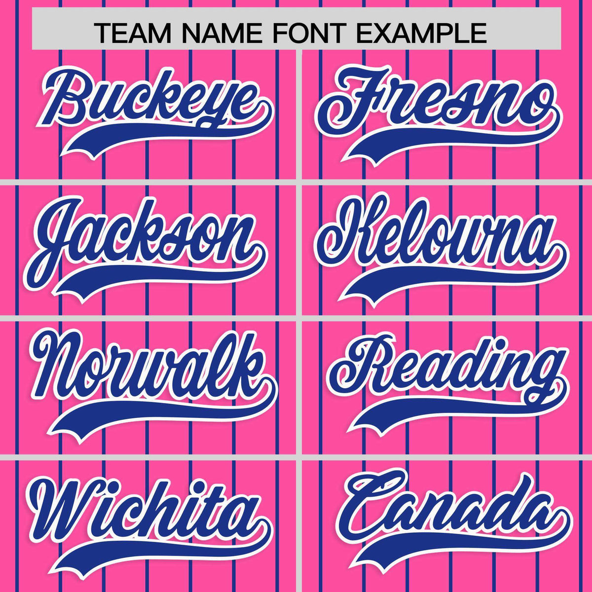 Custom Pink Royal Stripe Fashion Raglan Sleeves Authentic Baseball Jersey