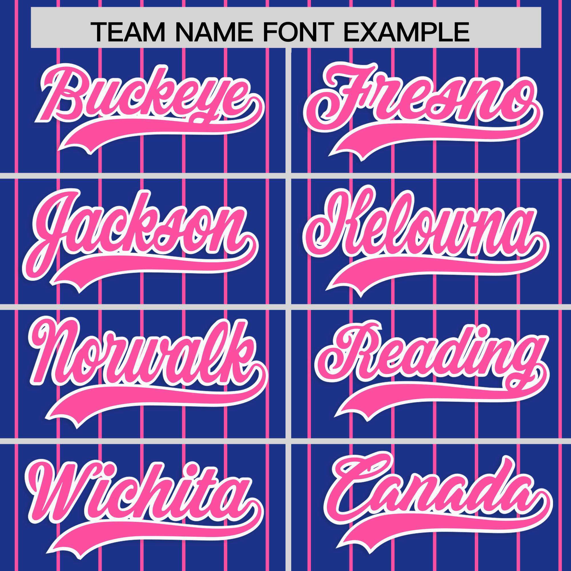Custom Royal Pink Stripe Fashion Raglan Sleeves Authentic Baseball Jersey