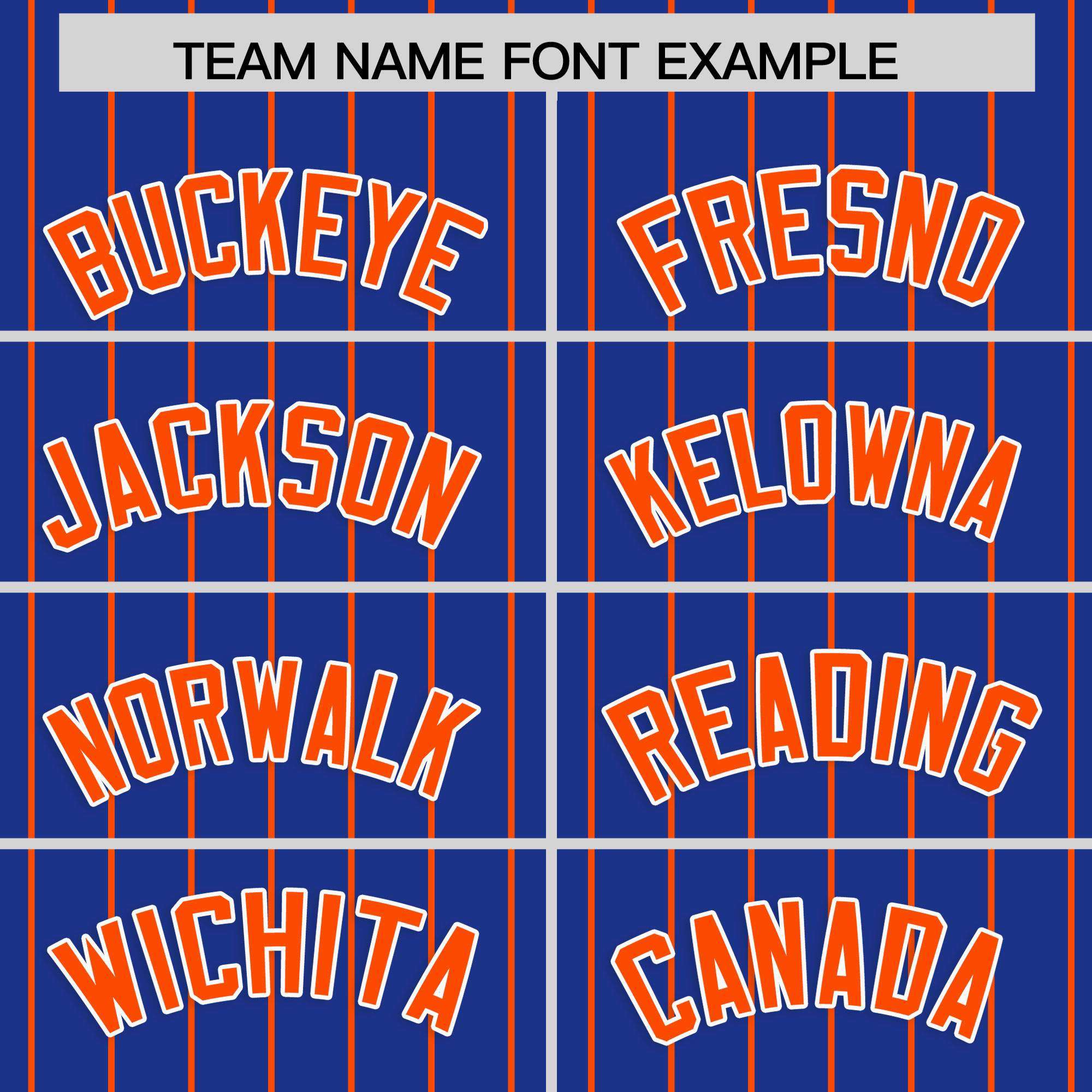 Custom Royal Orange Stripe Fashion Raglan Sleeves Authentic Baseball Jersey