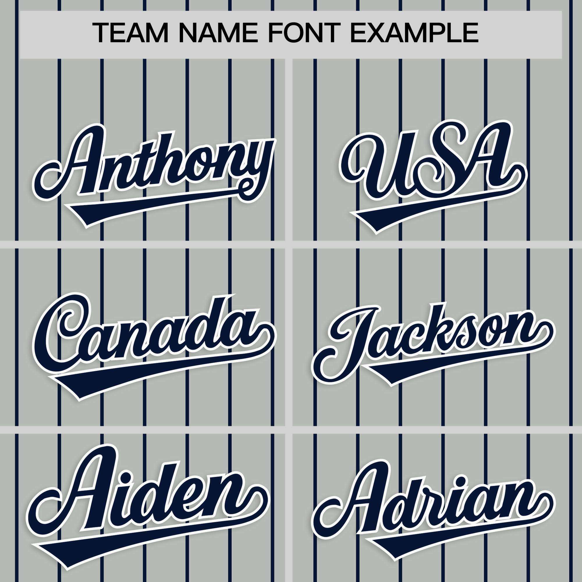 Custom Gray Navy Stripe Fashion Raglan Sleeves Authentic Baseball Jersey
