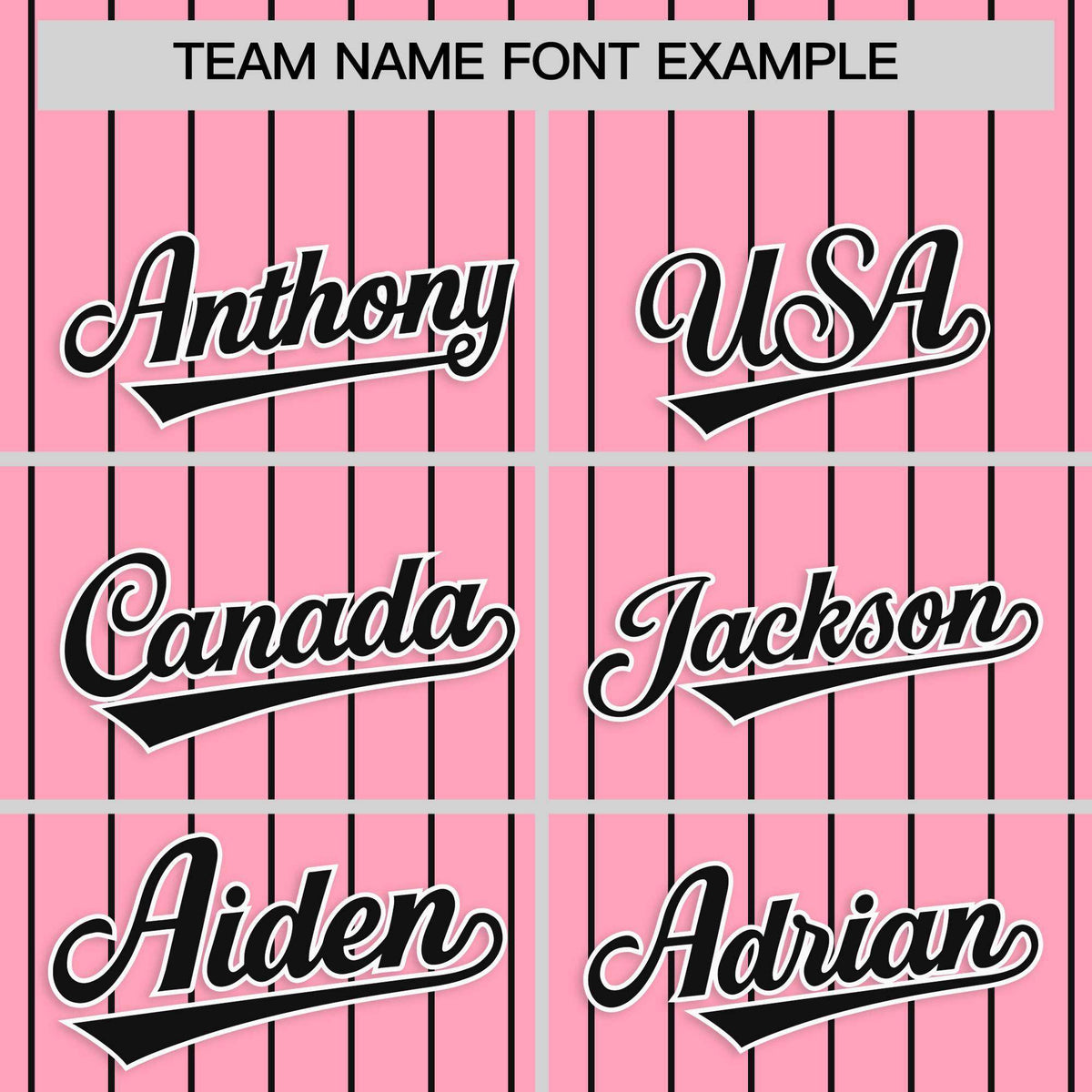 Custom Light Pink Black Stripe Fashion Raglan Sleeves Authentic Baseball Jersey