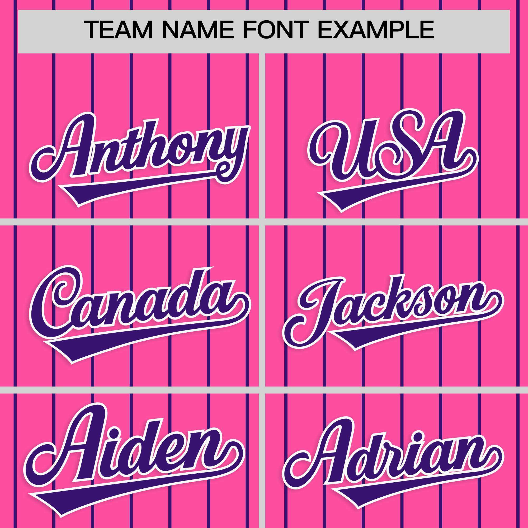 Custom Pink Purple Stripe Fashion Raglan Sleeves Authentic Baseball Jersey