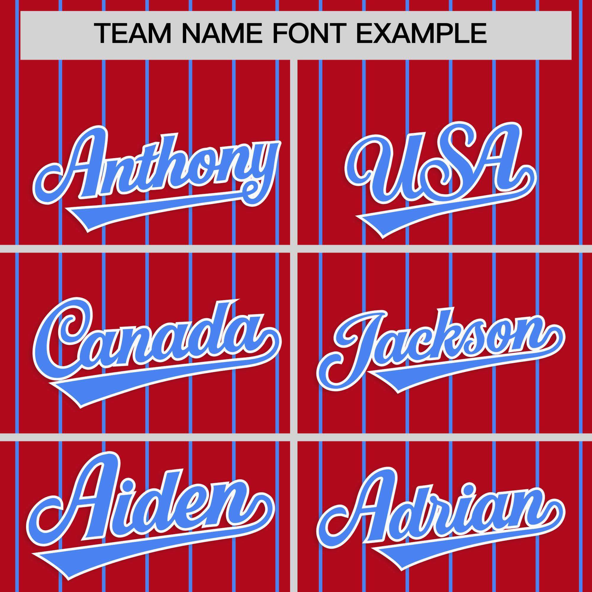 Custom Red Powder Blue Stripe Fashion Raglan Sleeves Authentic Baseball Jersey