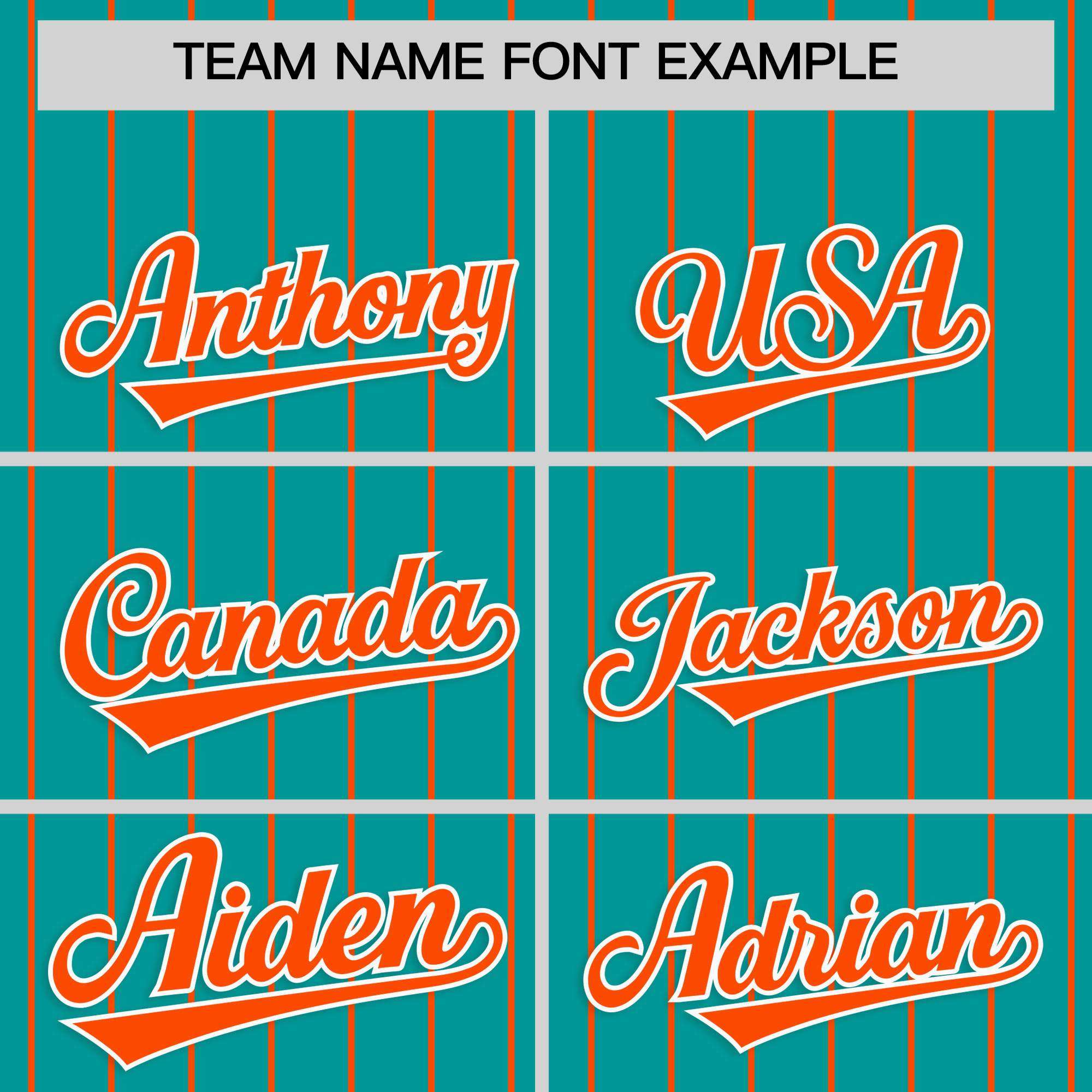 Custom Aqua Orange Stripe Fashion Raglan Sleeves Authentic Baseball Jersey