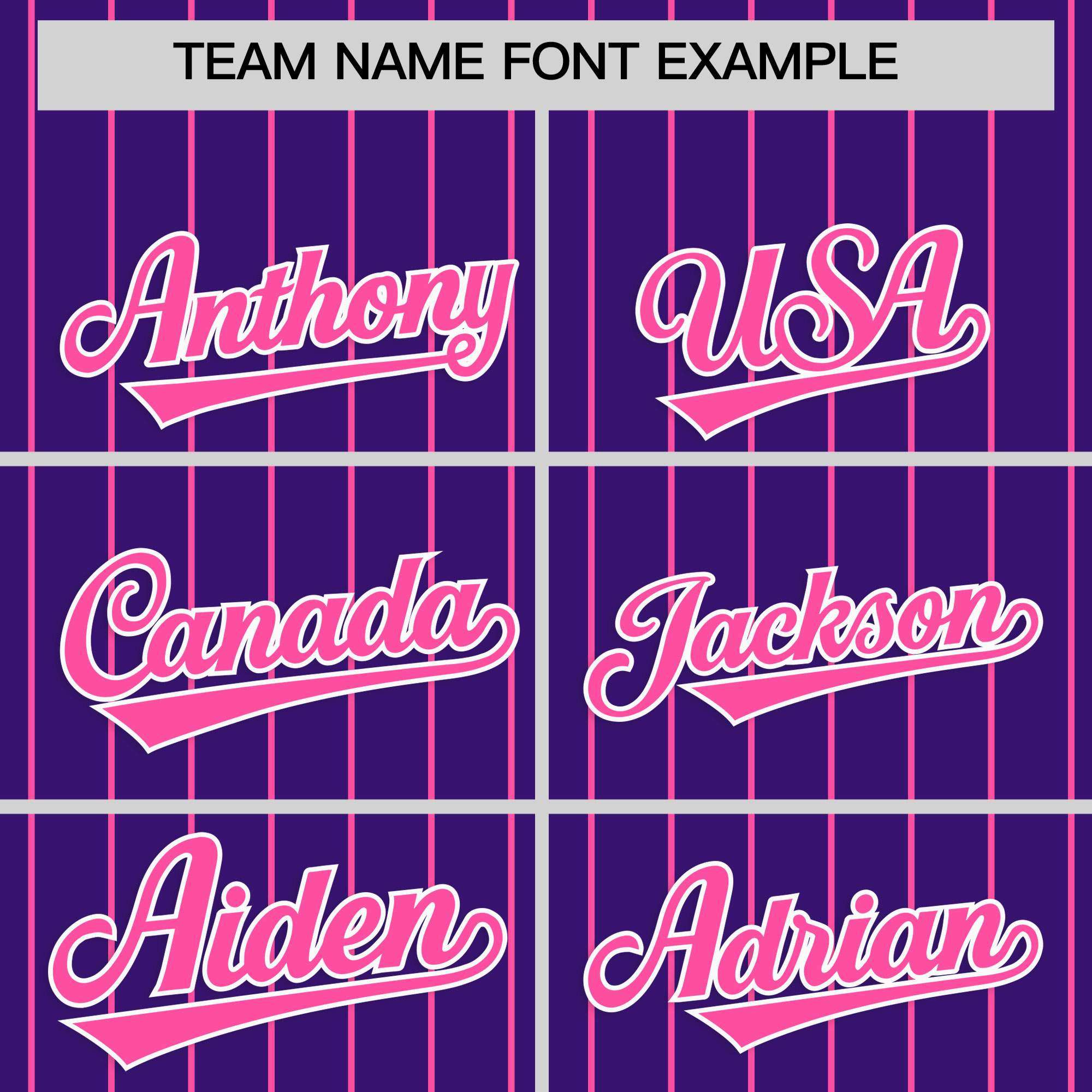 Custom Purple Pink Stripe Fashion Raglan Sleeves Authentic Baseball Jersey