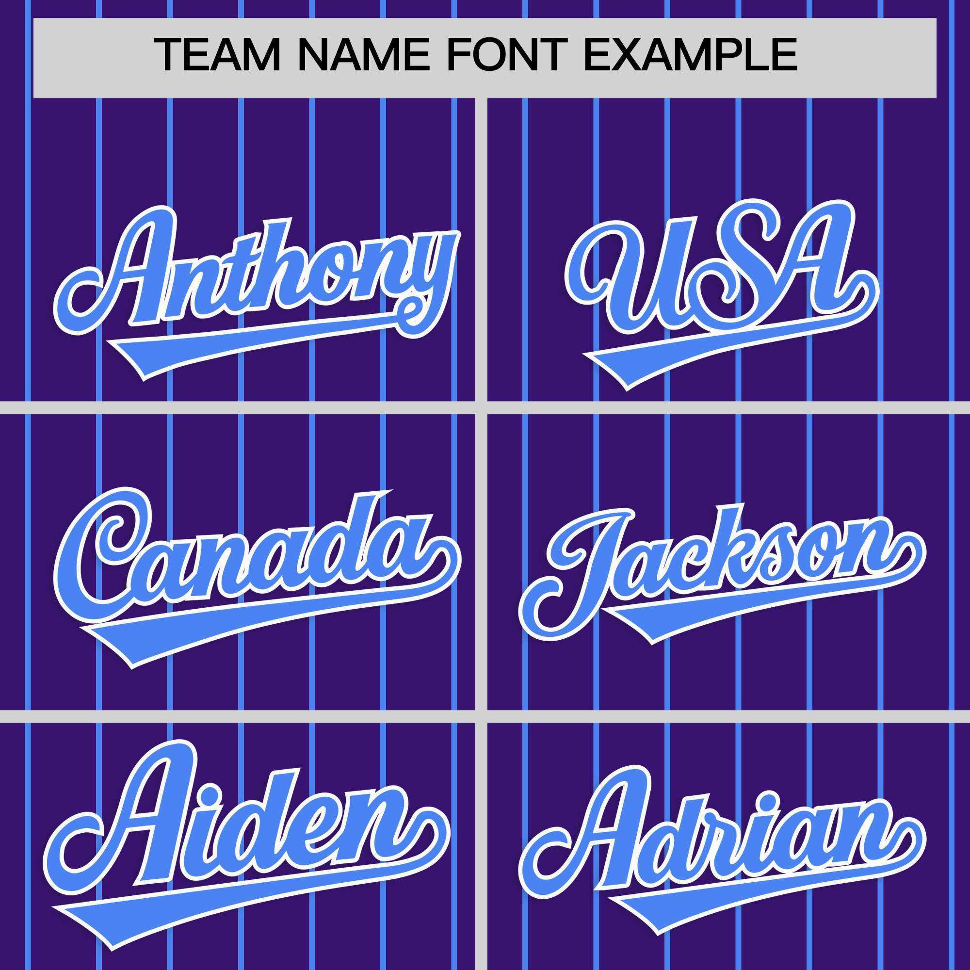 Custom Purple Powder Blue Stripe Fashion Raglan Sleeves Authentic Baseball Jersey