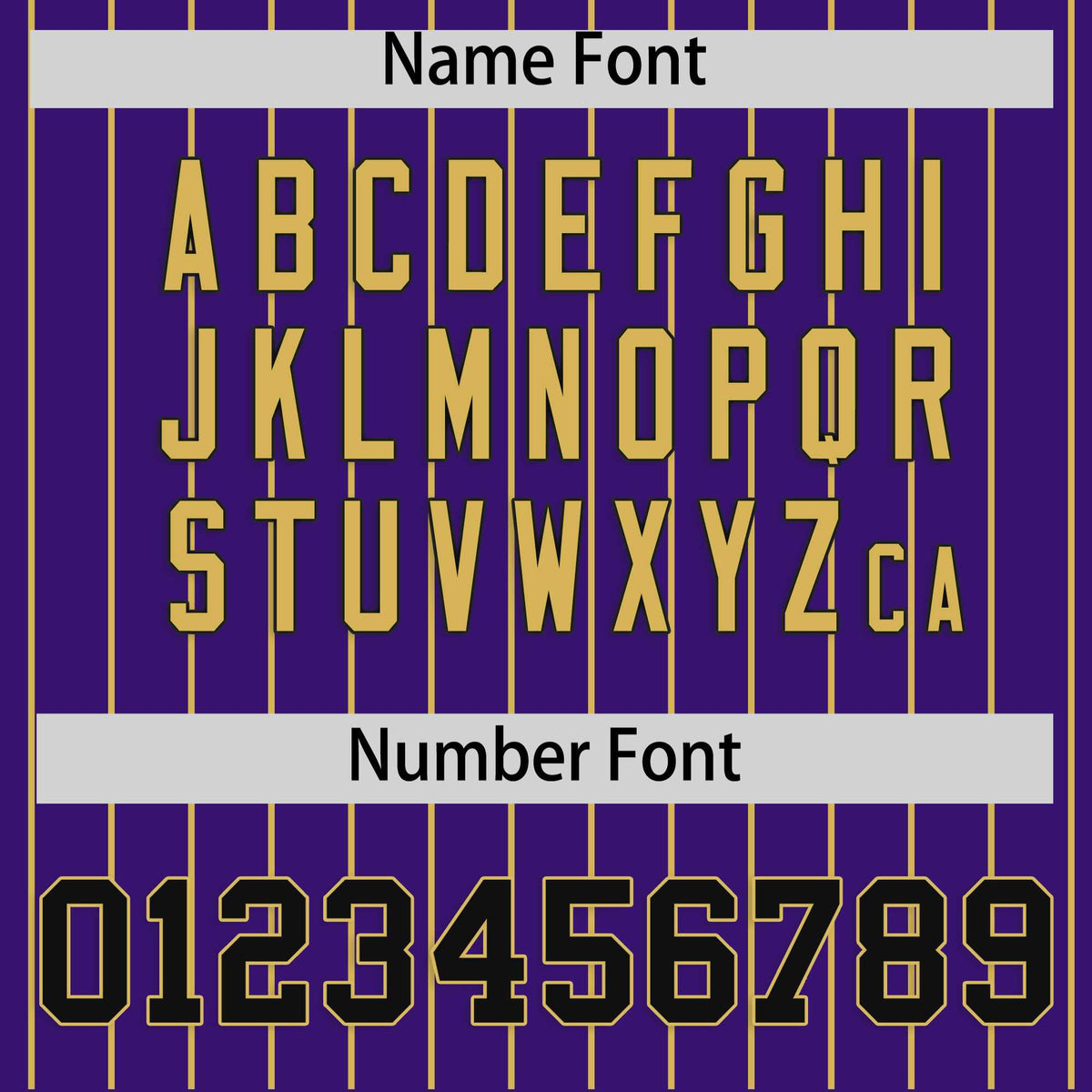 Custom Purple Old Gold Stripe Fashion Raglan Sleeves Authentic Baseball Jersey