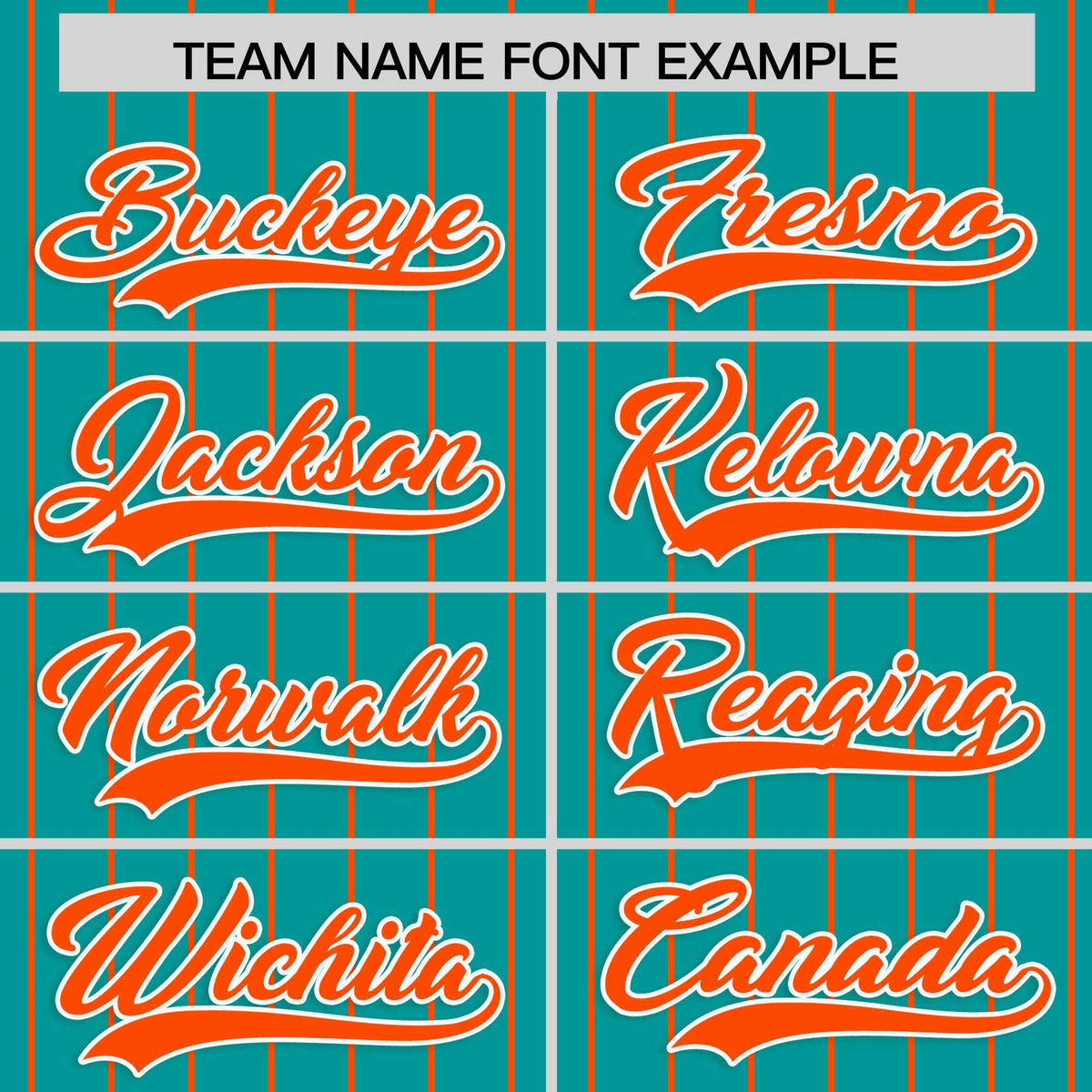 Custom Aqua Orange Stripe Fashion Raglan Sleeves Authentic Baseball Jersey