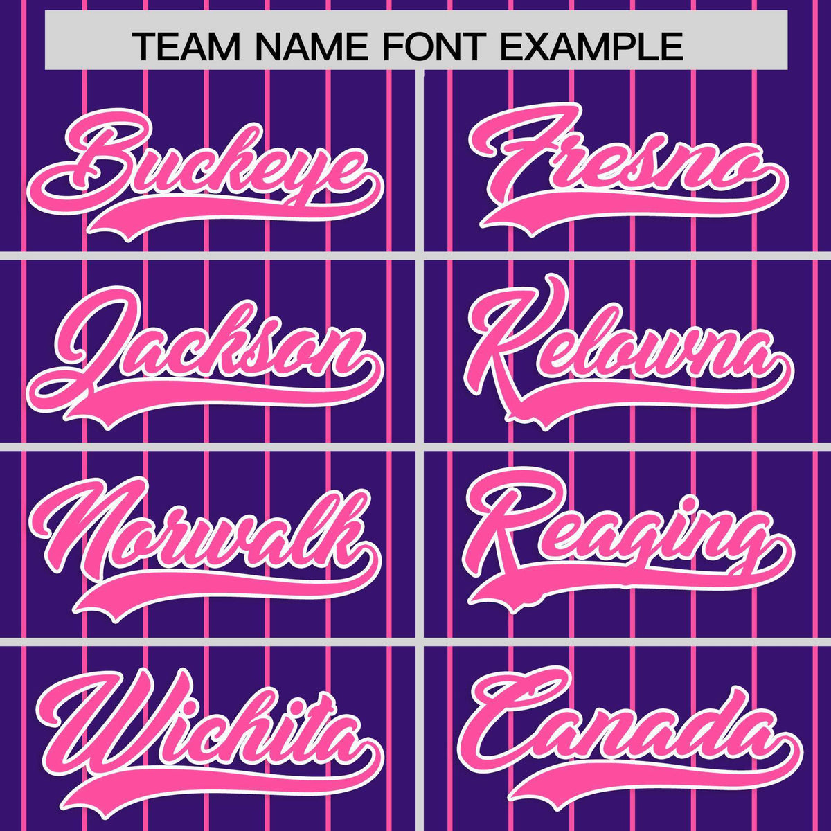 Custom Purple Pink Stripe Fashion Raglan Sleeves Authentic Baseball Jersey