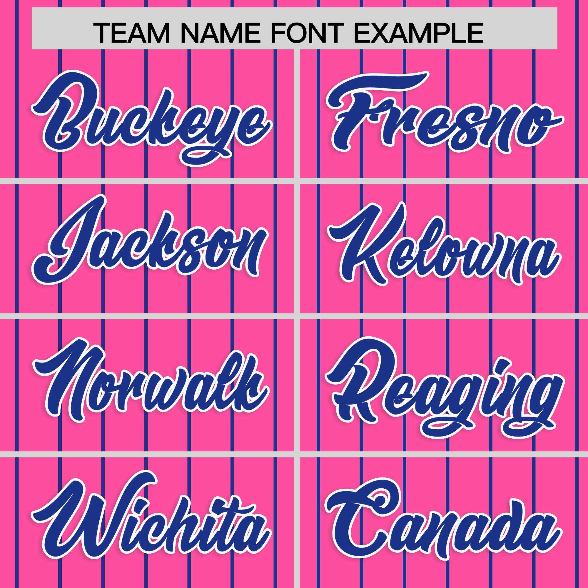 Custom Pink Royal Stripe Fashion Raglan Sleeves Authentic Baseball Jersey