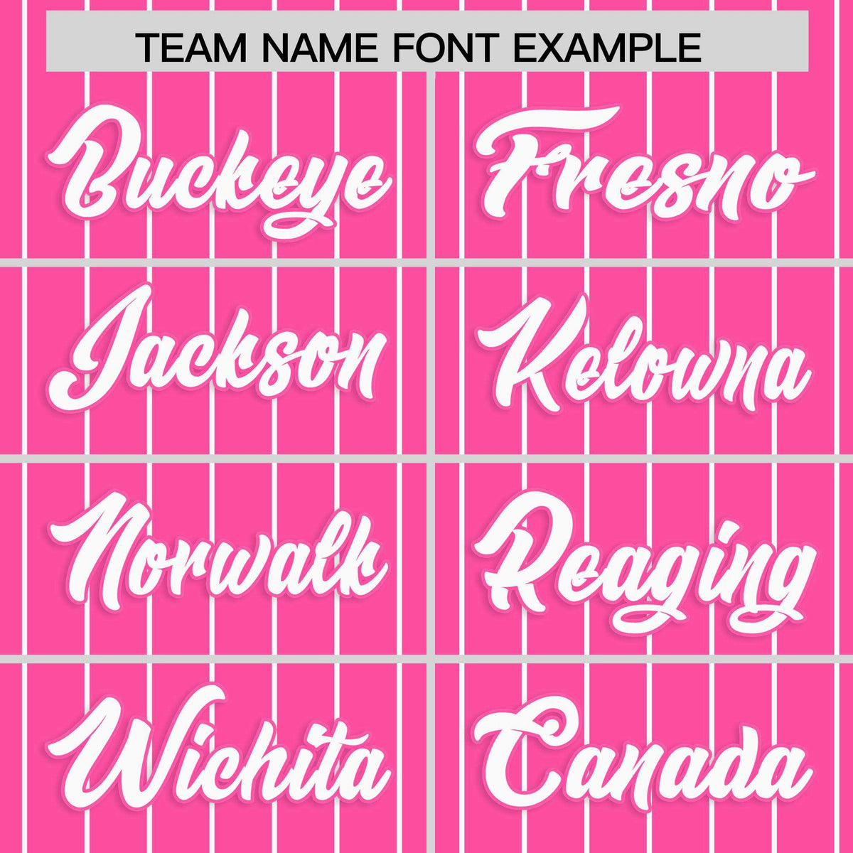 Custom Pink White Stripe Fashion Raglan Sleeves Authentic Baseball Jersey