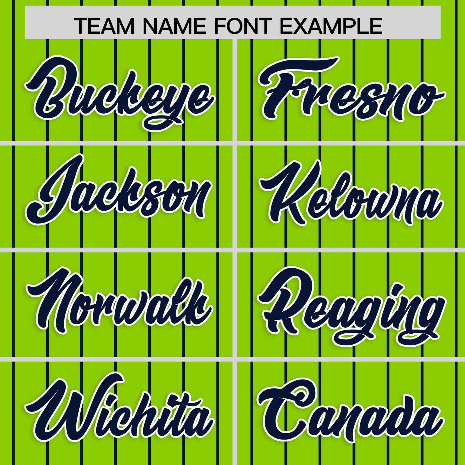 Custom Neon Green Navy Stripe Fashion Raglan Sleeves Authentic Baseball Jersey