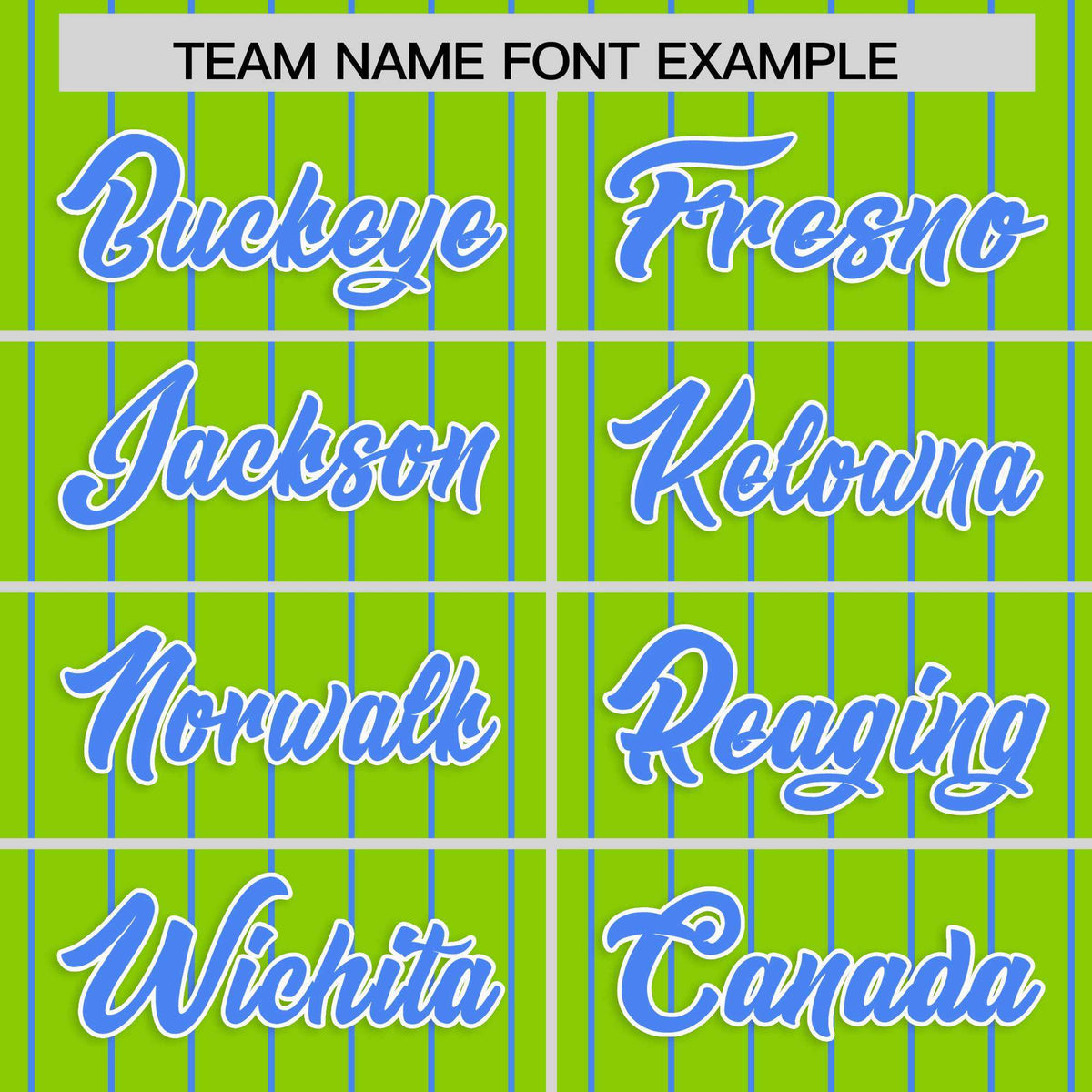 Custom Neon Green Powder Blue Stripe Fashion Raglan Sleeves Authentic Baseball Jersey