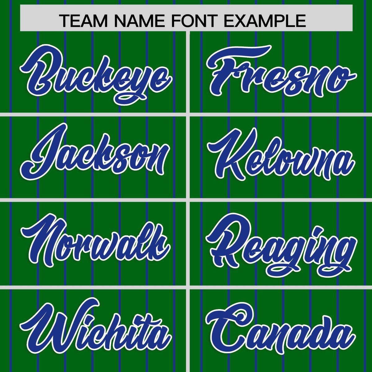 Custom Kelly Green Royal Stripe Fashion Raglan Sleeves Authentic Baseball Jersey