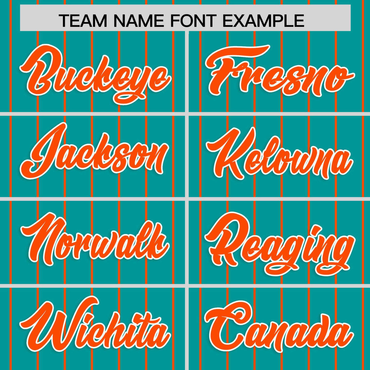 Custom Aqua Orange Stripe Fashion Raglan Sleeves Authentic Baseball Jersey