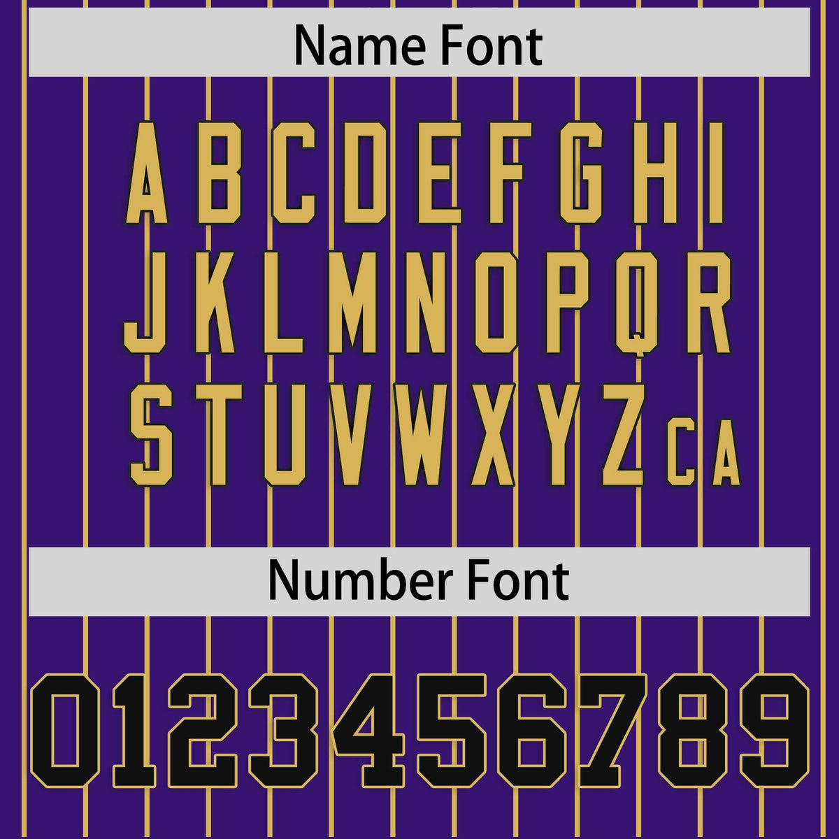 Custom Purple Old Gold Stripe Fashion Raglan Sleeves Authentic Baseball Jersey