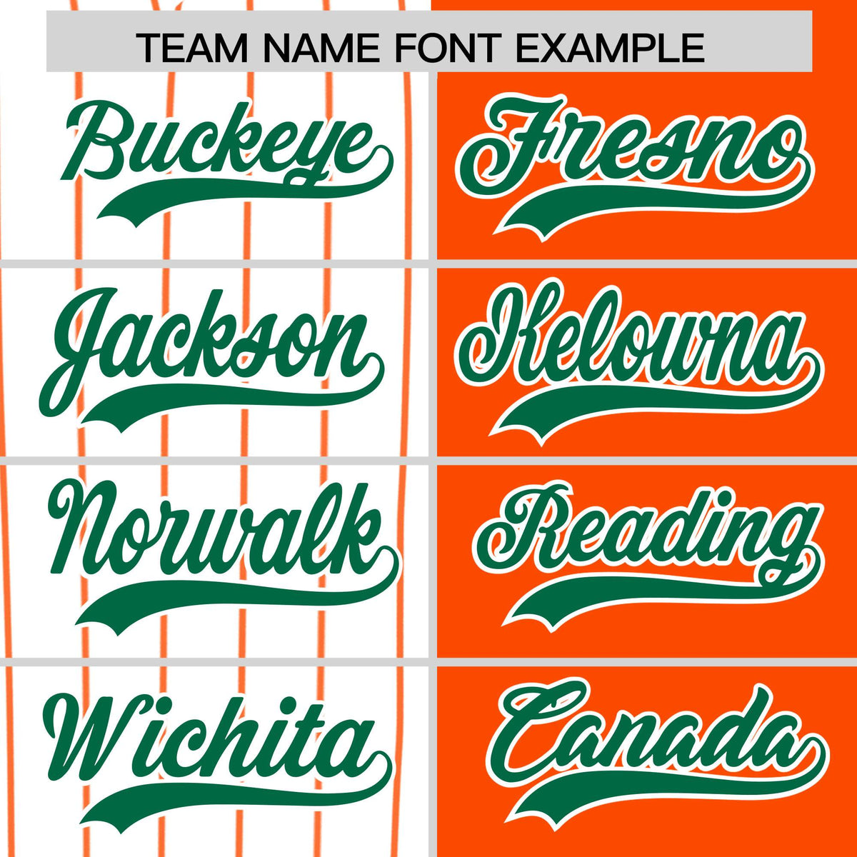 Custom White Orange and Kelly Green Pinstripe Personalized Raglan Sleeves Authentic Baseball Jersey