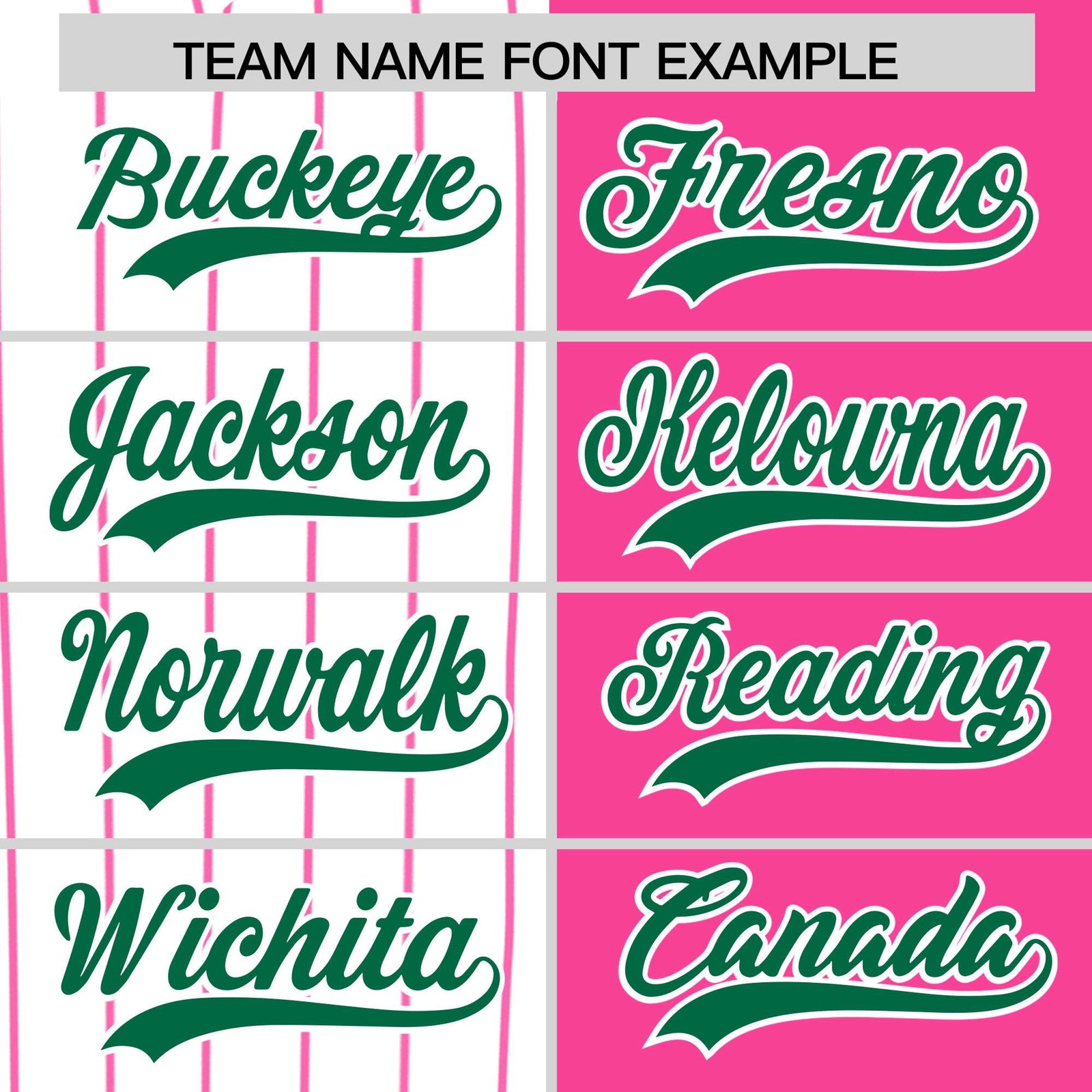 Custom White Pink and Kelly Green Pinstripe Personalized Raglan Sleeves Authentic Baseball Jersey