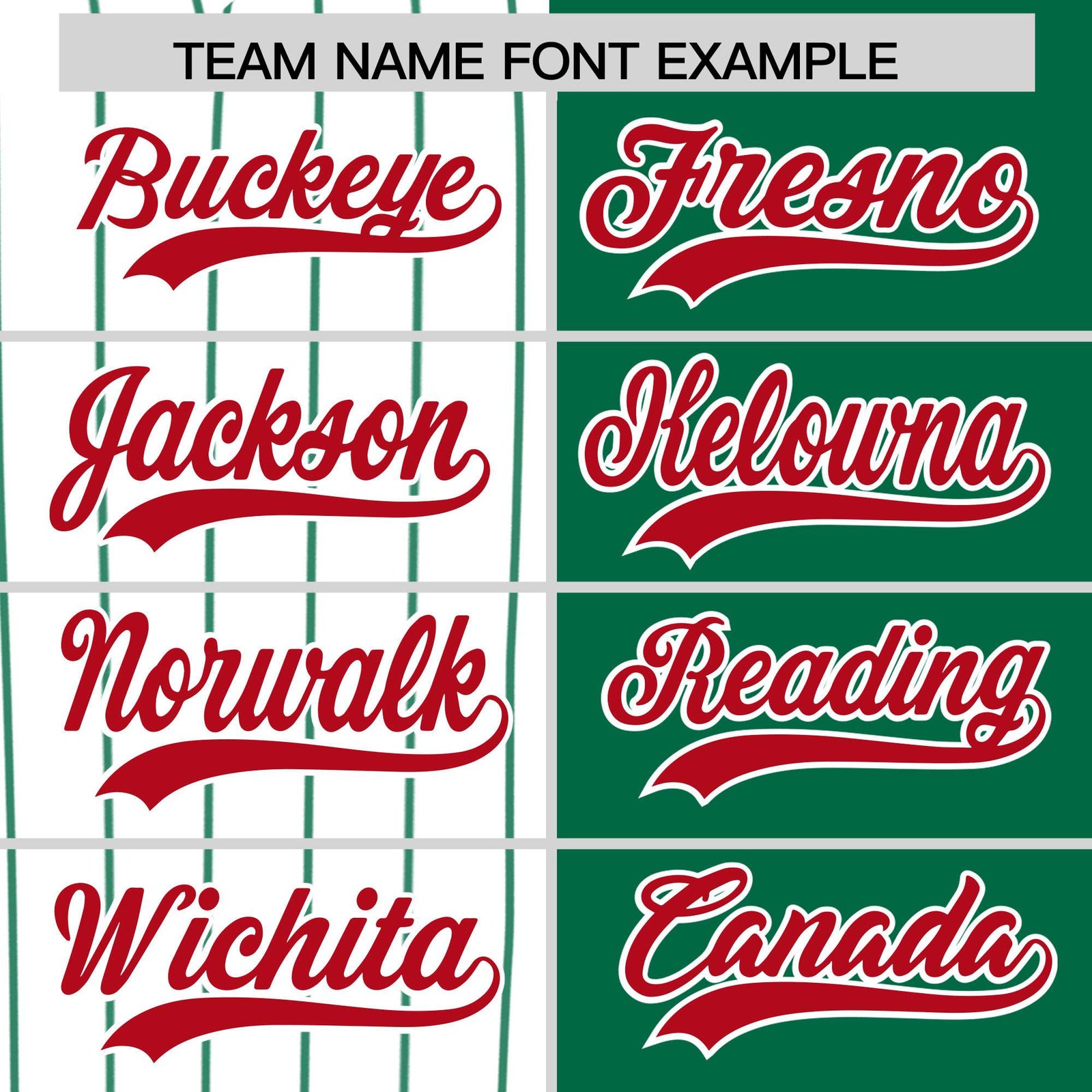 Custom White Kelly Green and Red Pinstripe Personalized Raglan Sleeves Authentic Baseball Jersey