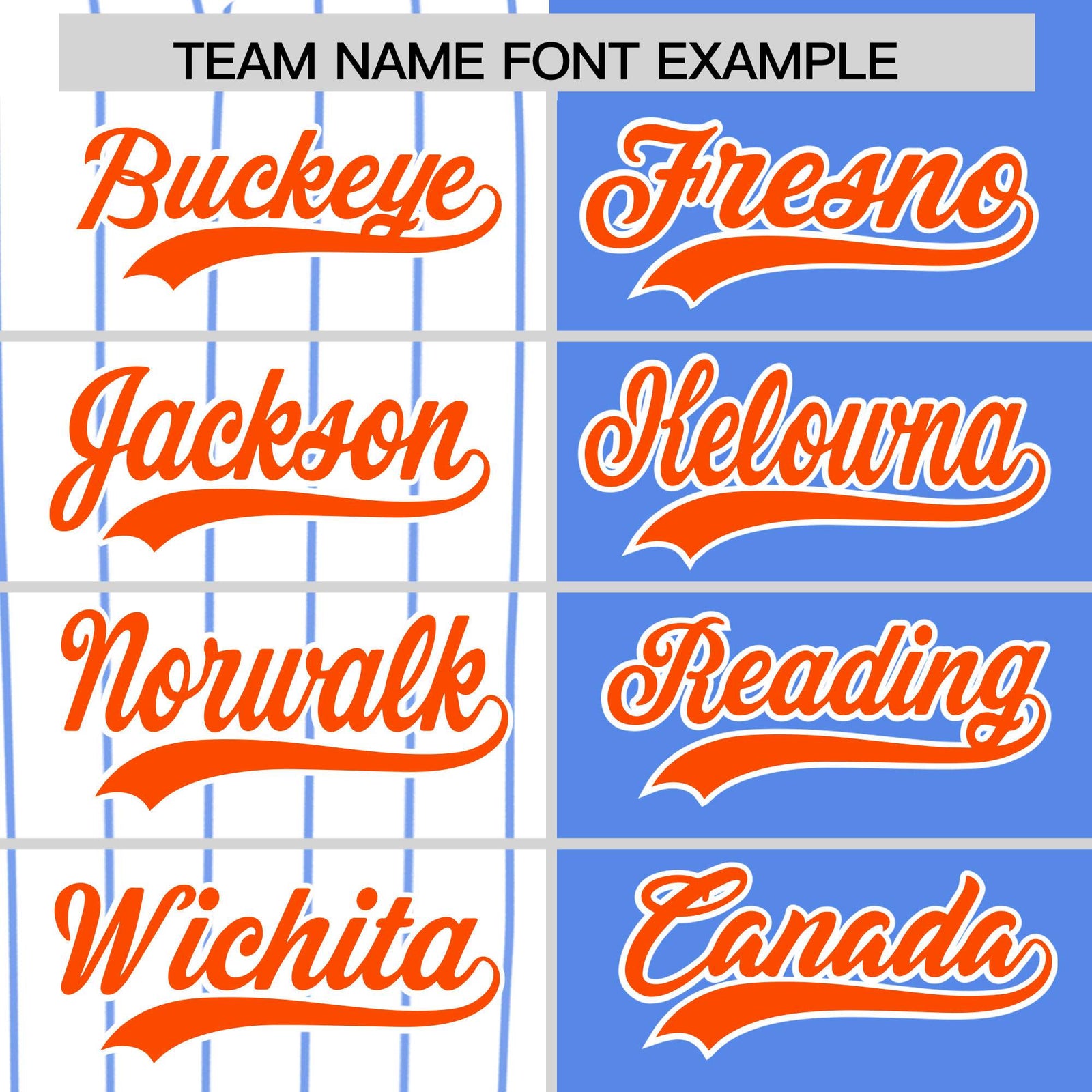 Custom White Powder Blue and Orange Pinstripe Personalized Raglan Sleeves Authentic Baseball Jersey