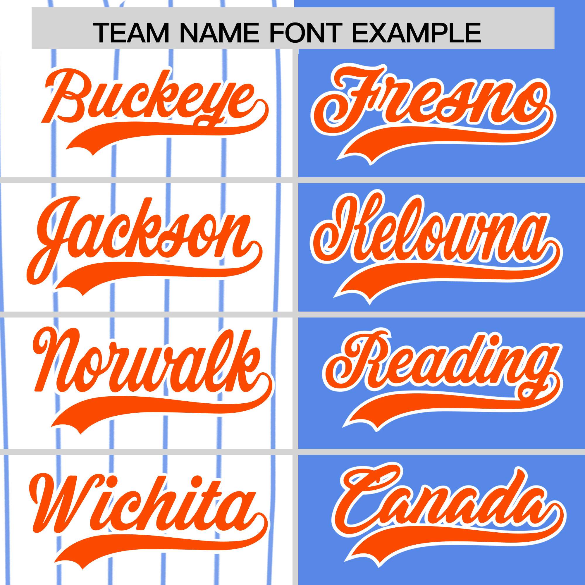 Custom White Powder Blue and Orange Pinstripe Personalized Raglan Sleeves Authentic Baseball Jersey