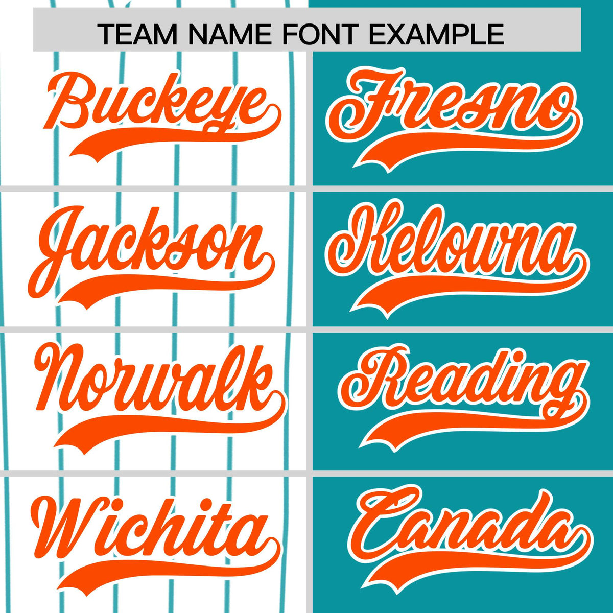 Custom White Aqua and Orange Pinstripe Personalized Raglan Sleeves Authentic Baseball Jersey
