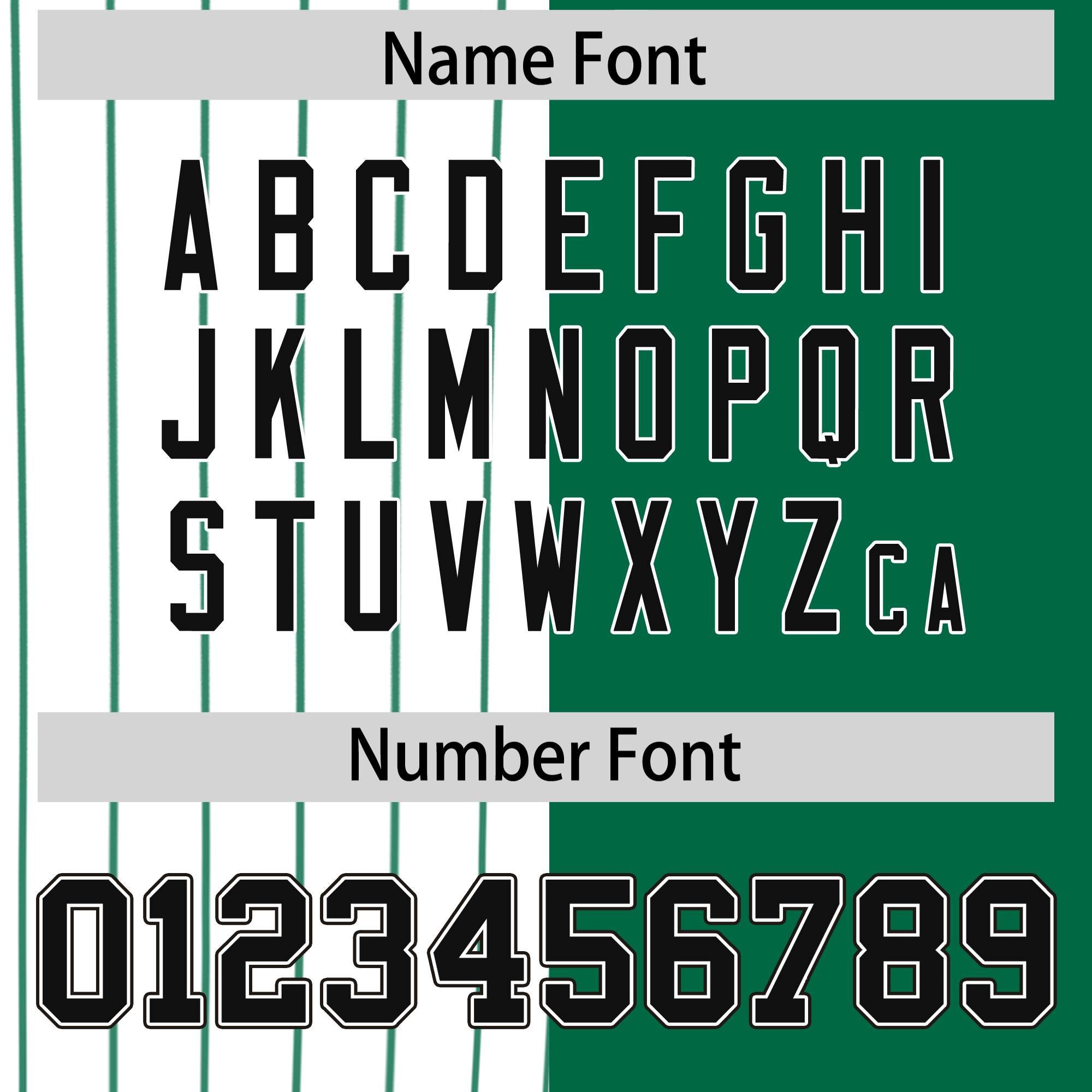 Custom White Kelly Green and Black Pinstripe Personalized Raglan Sleeves Authentic Baseball Jersey