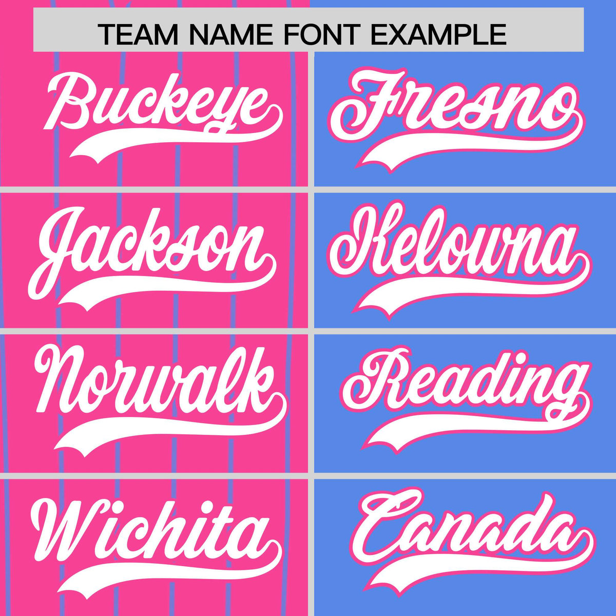 Custom Pink Powder Blue and White Pinstripe Personalized Raglan Sleeves Authentic Baseball Jersey